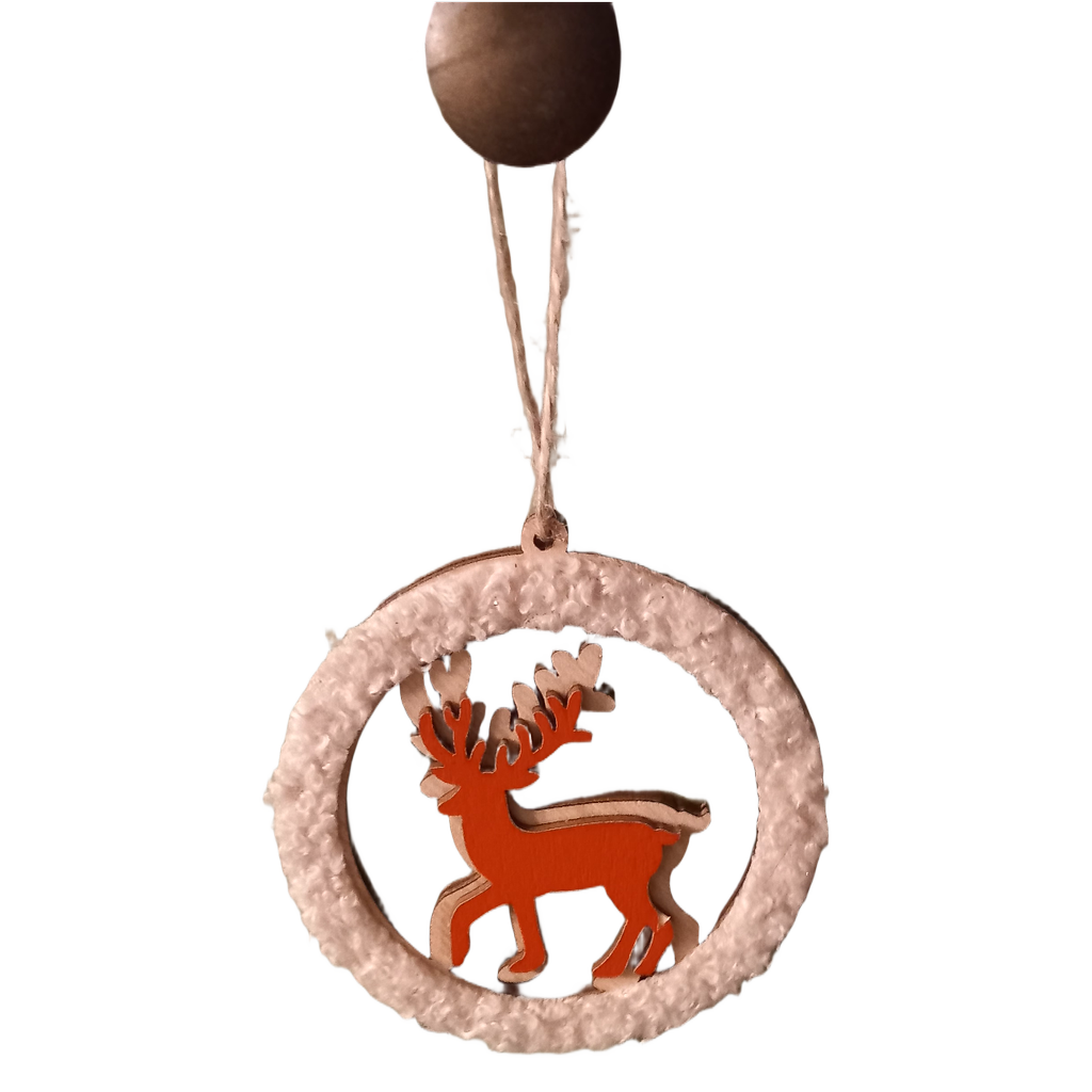 juletræsophæng, ornament, lys med rød elg