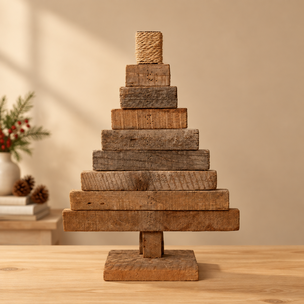 Juletræ, træ med snor