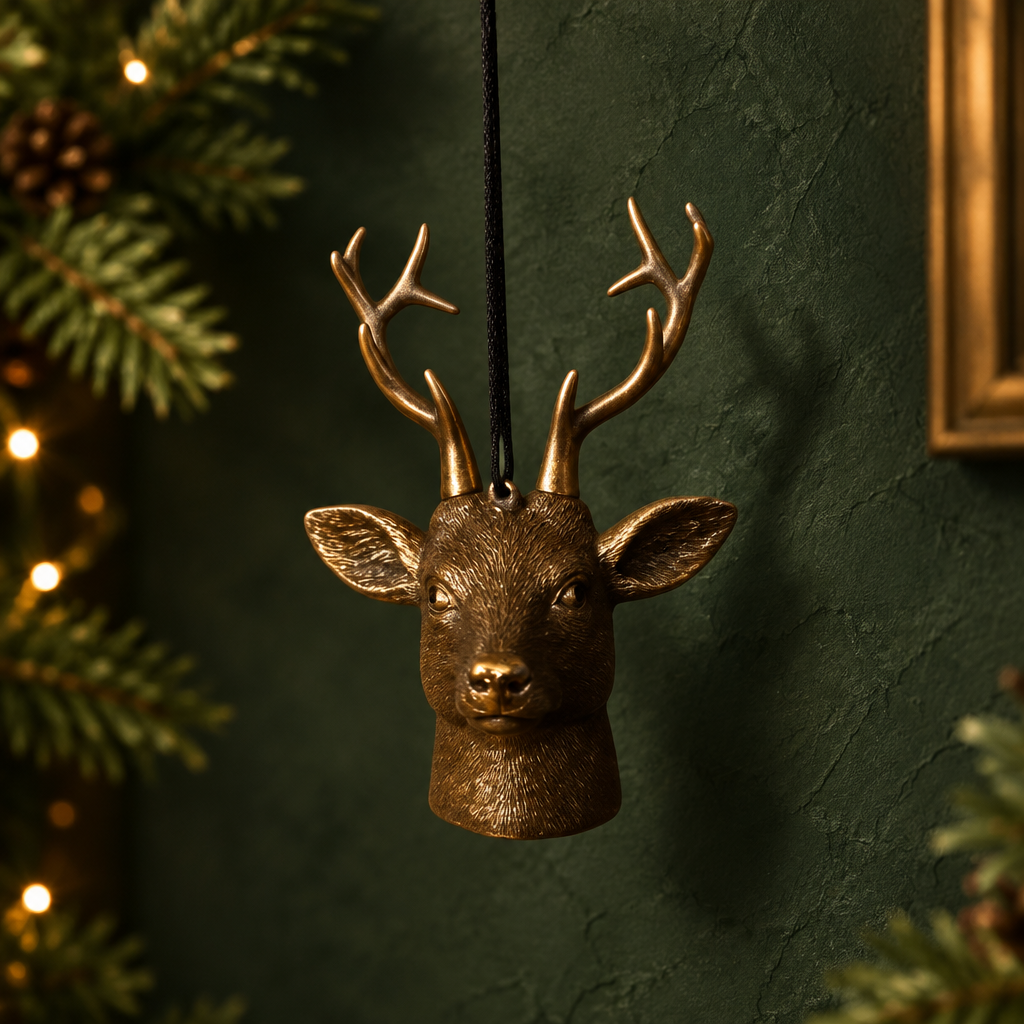 Juletræsophæng, elg hoved