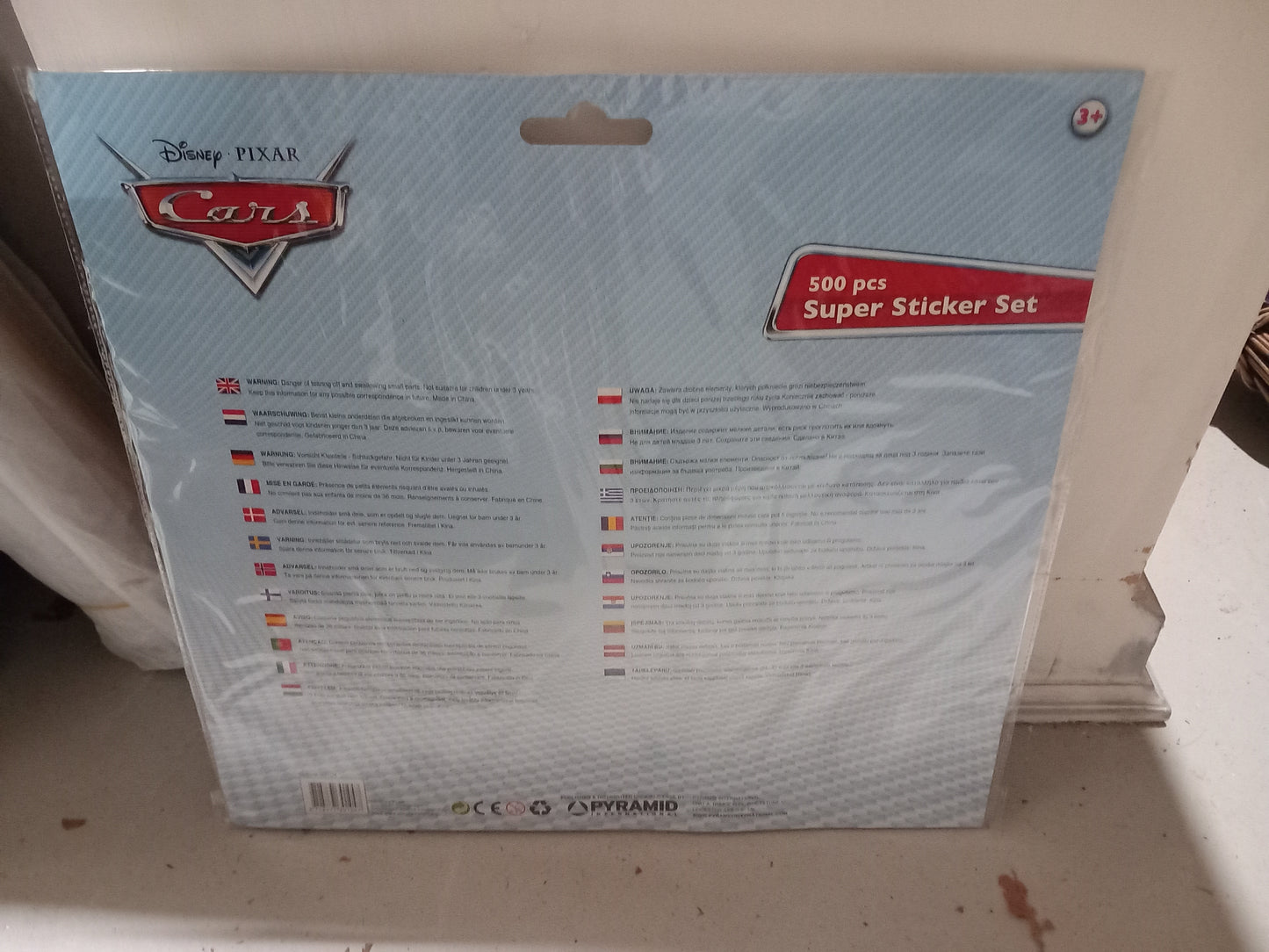 Cars stickers pakke, 500 stk