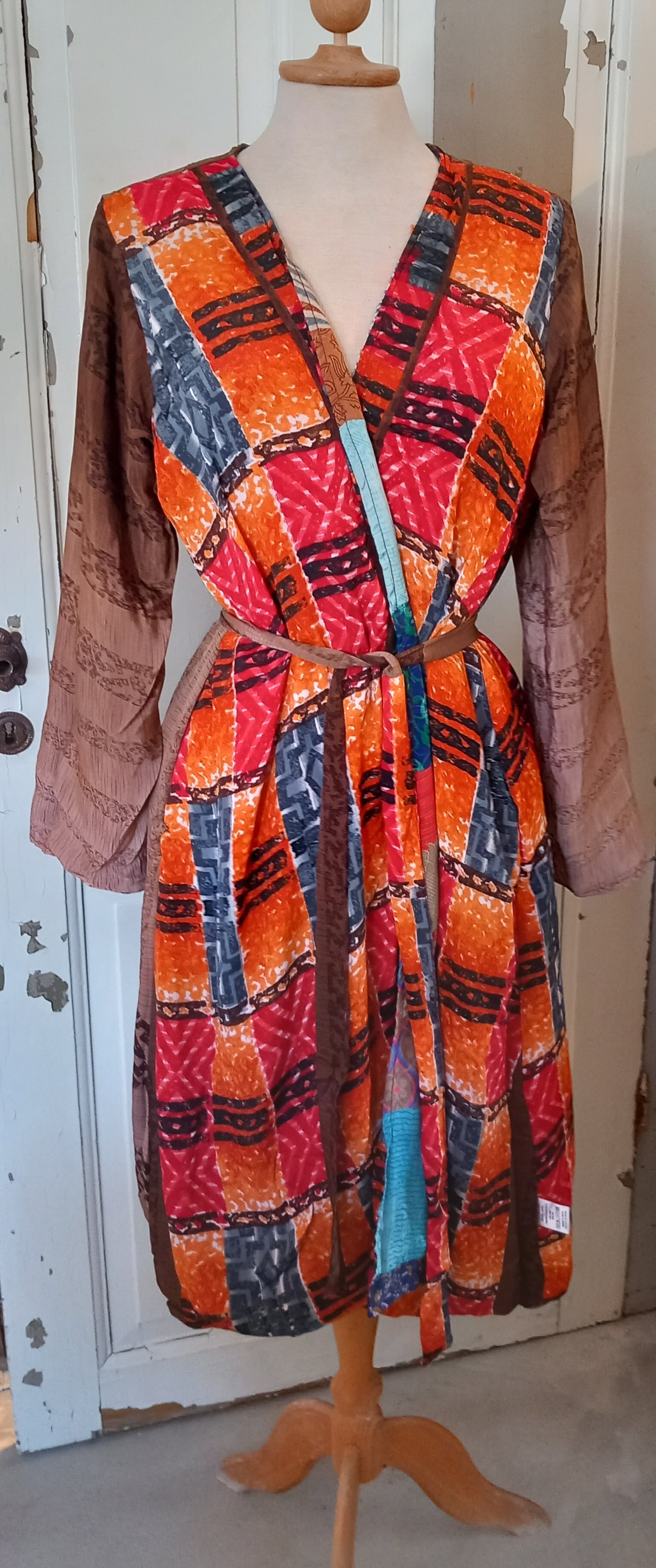 Kimono, vendbar, silke 1