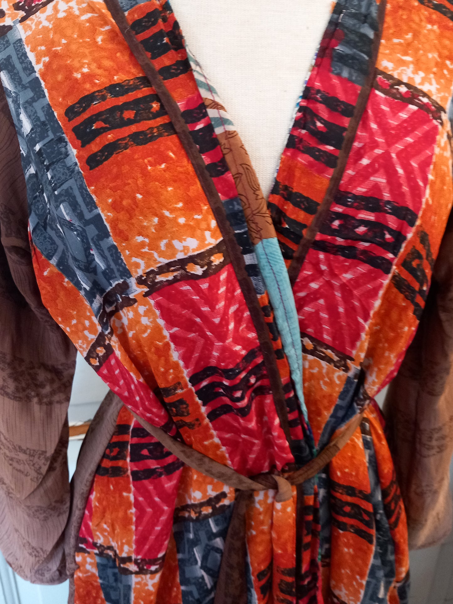 Kimono, vendbar, silke 1