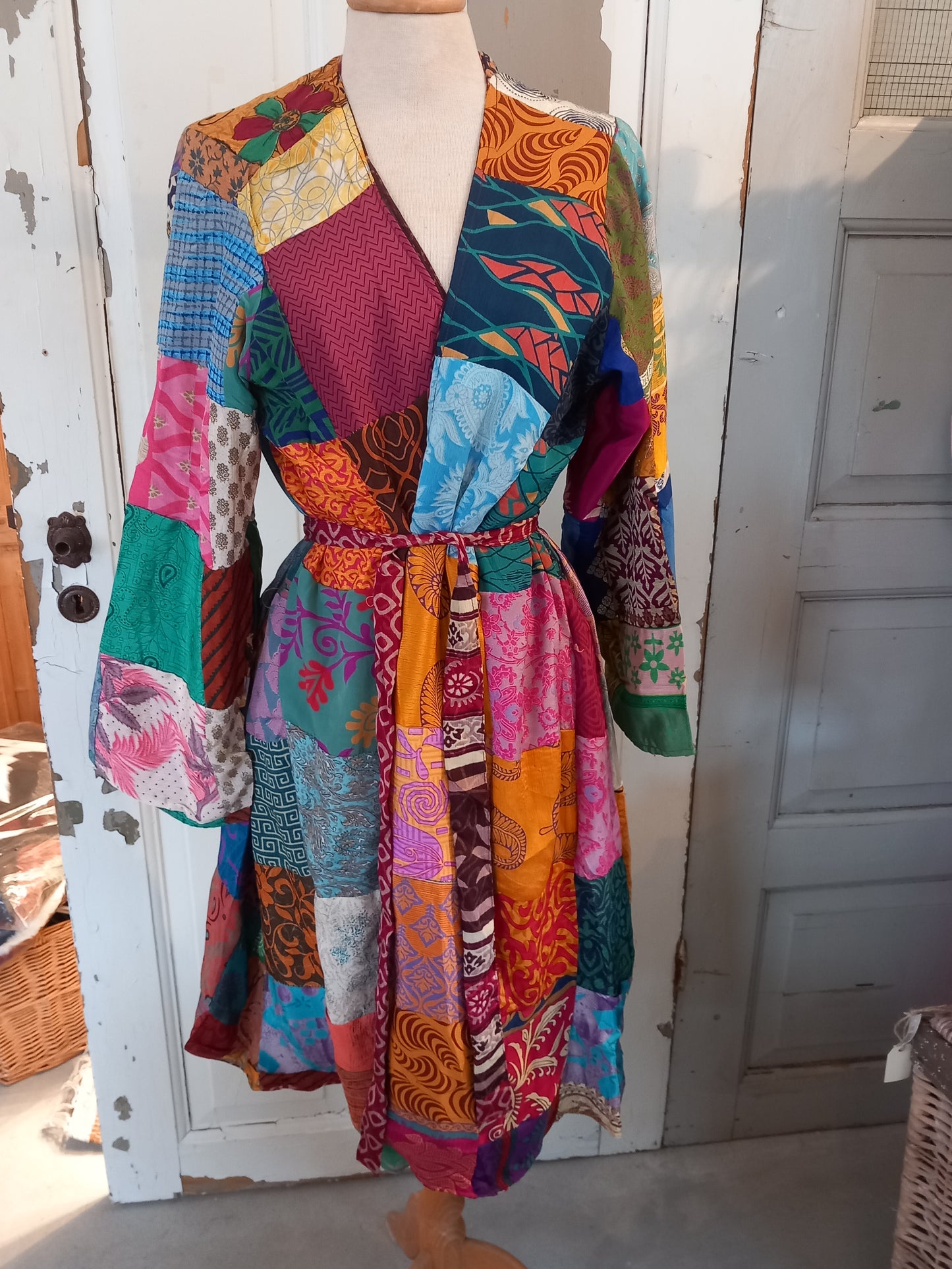 Kimono, vendbar, silke 2