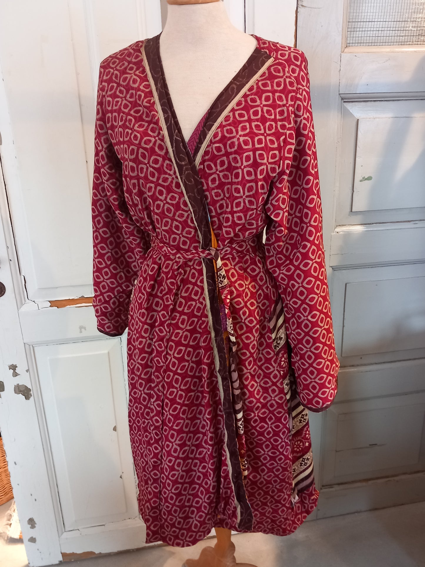 Kimono, vendbar, silke 2