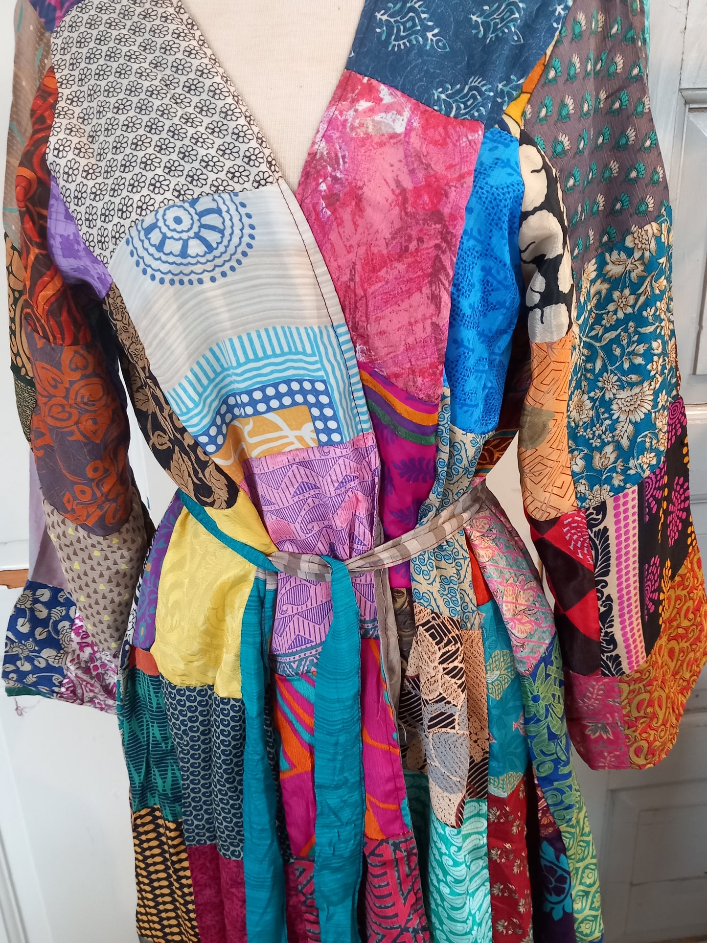Kimono, vendbar, silke 3