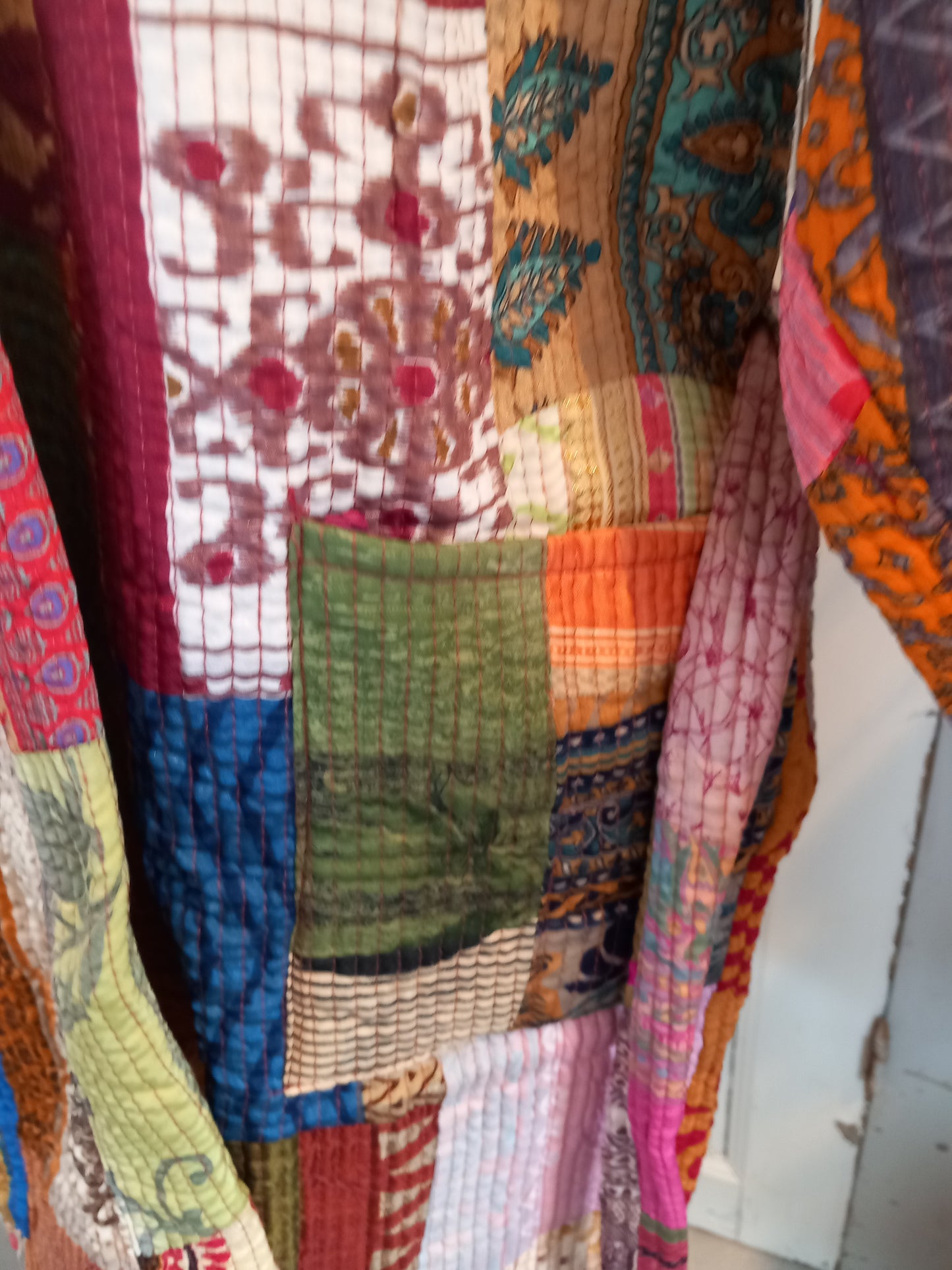Kimono- patchwork jakke, multi quiled 2