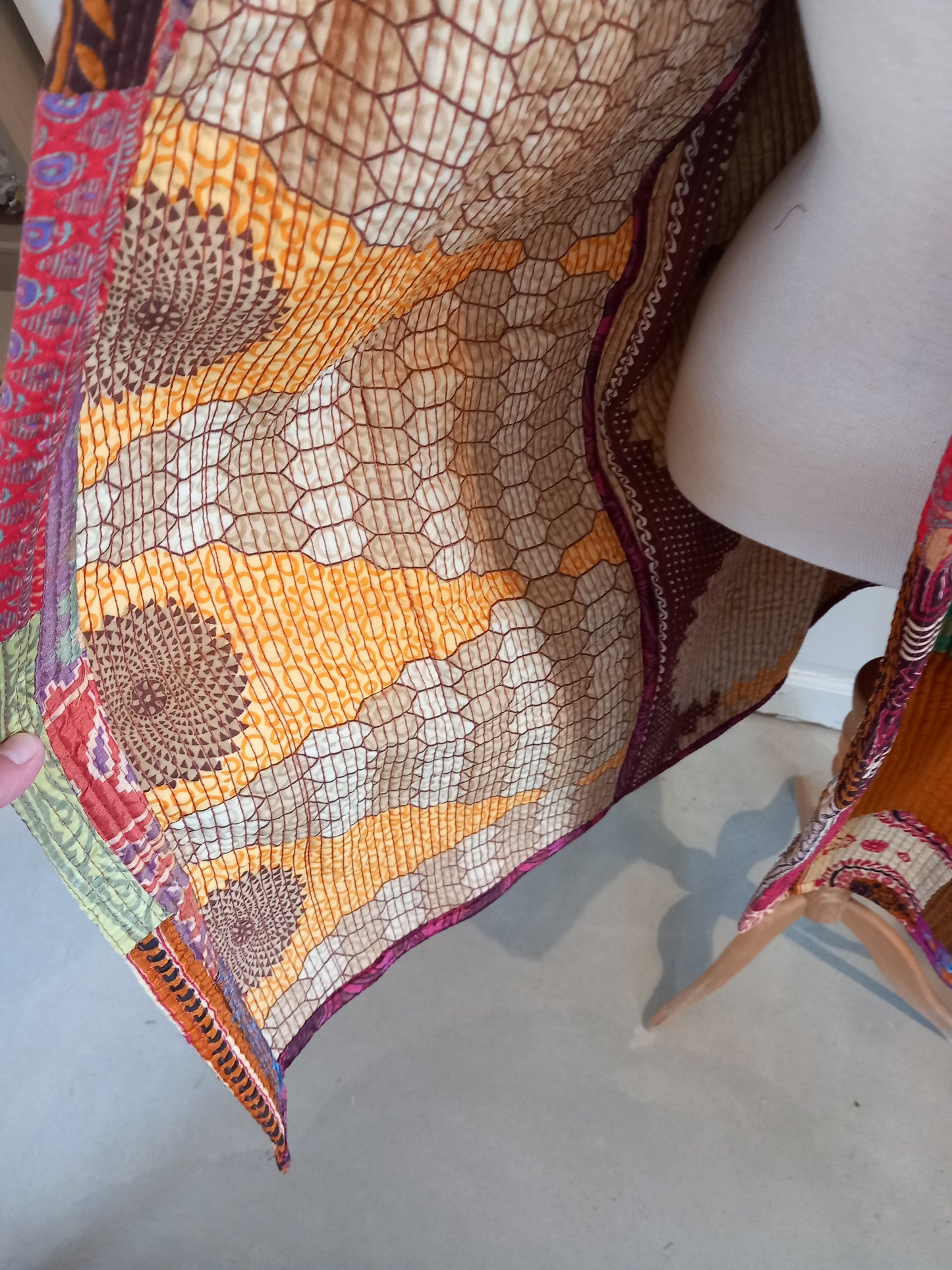 Kimono- patchwork jakke, multi quiled 2