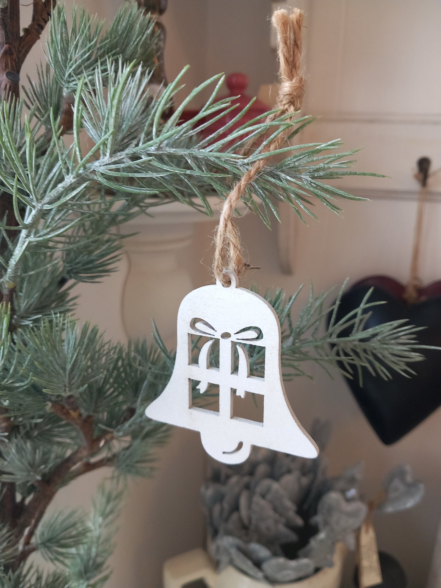 Juletræsophæng, træ, klokke