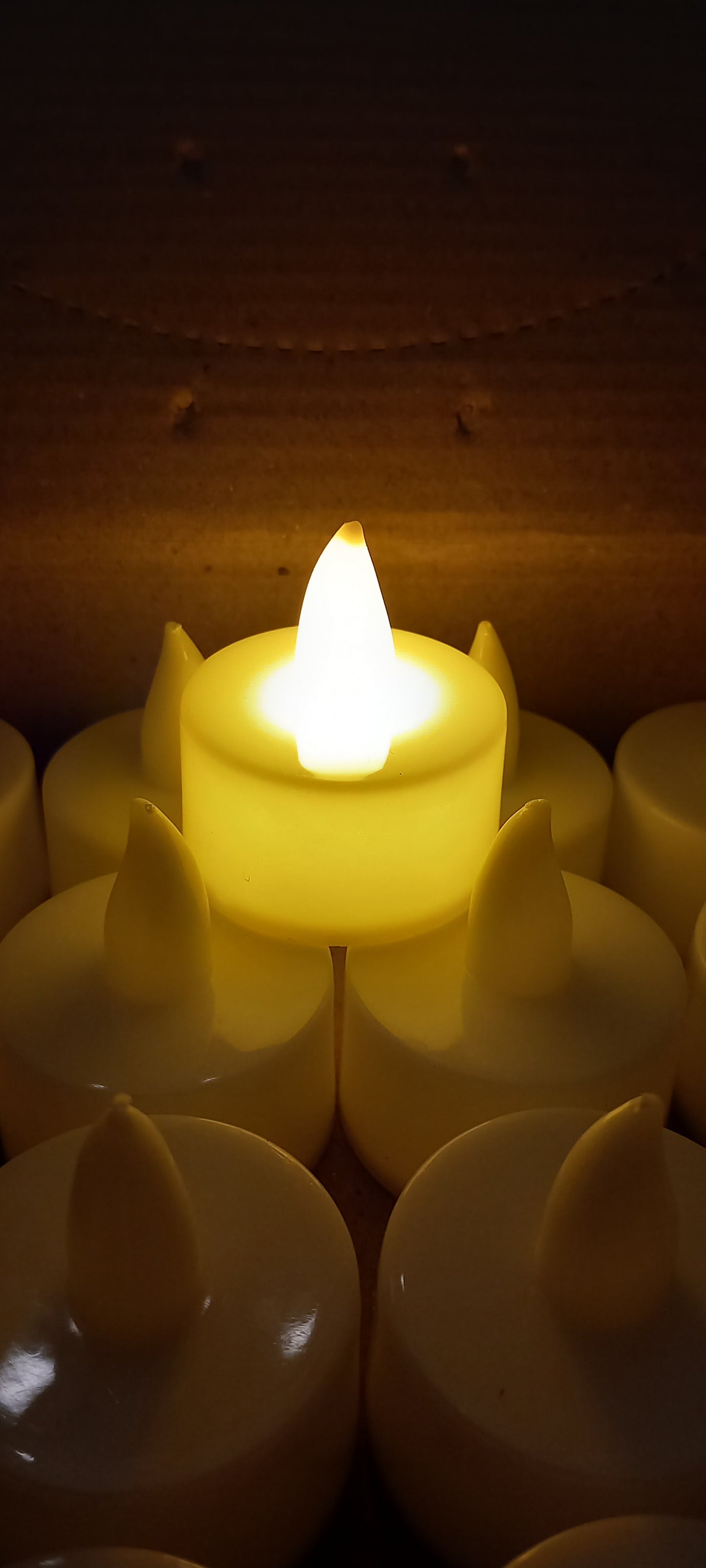 Røgfrie fyrfadslys til batteri