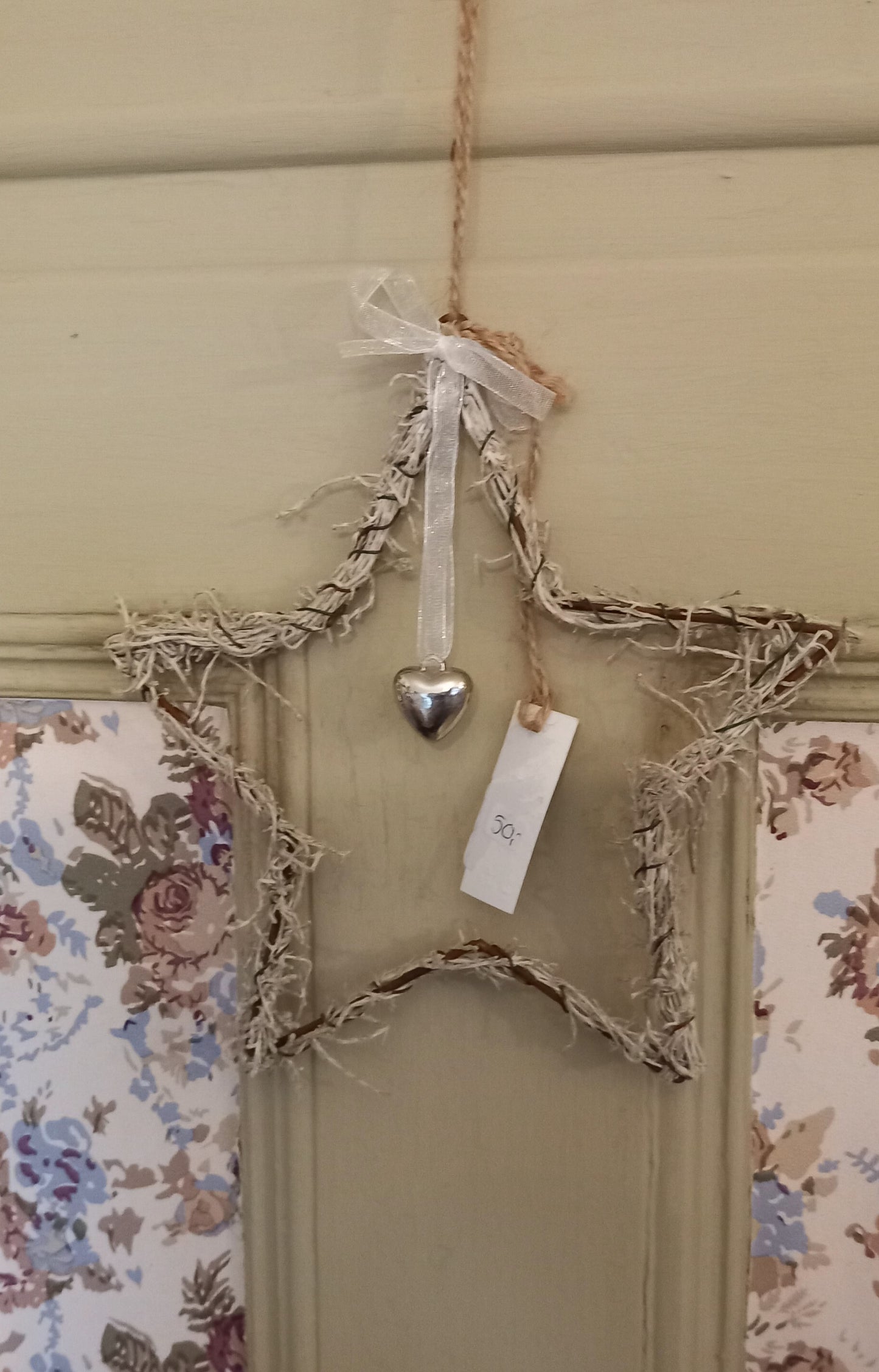 Stjernekrans, lille med hjerteophæng