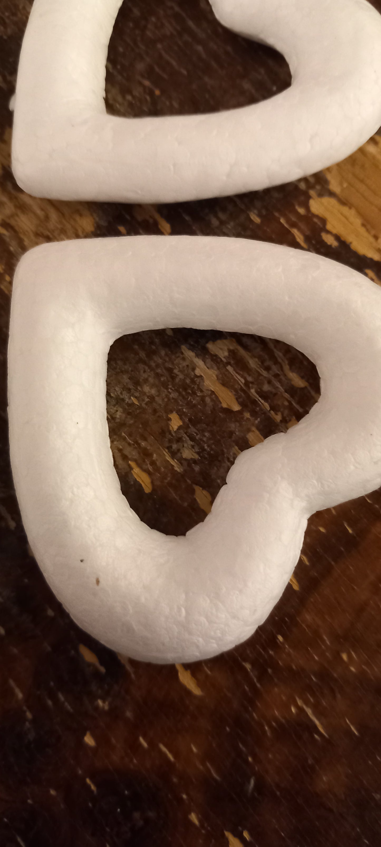 Hjerter, 4 stk, flamingo