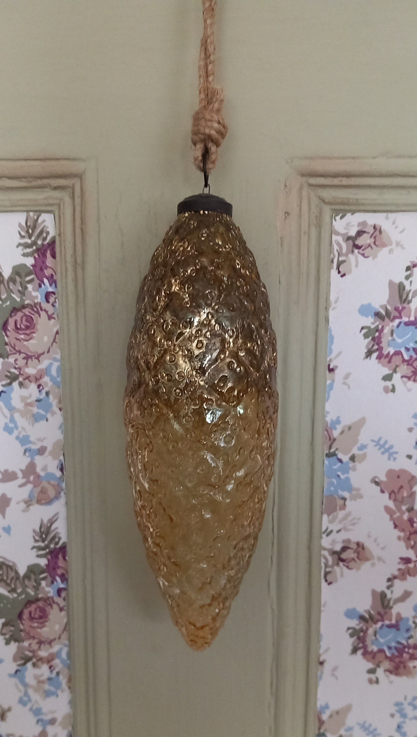 Kogle, mellem, glas, guld