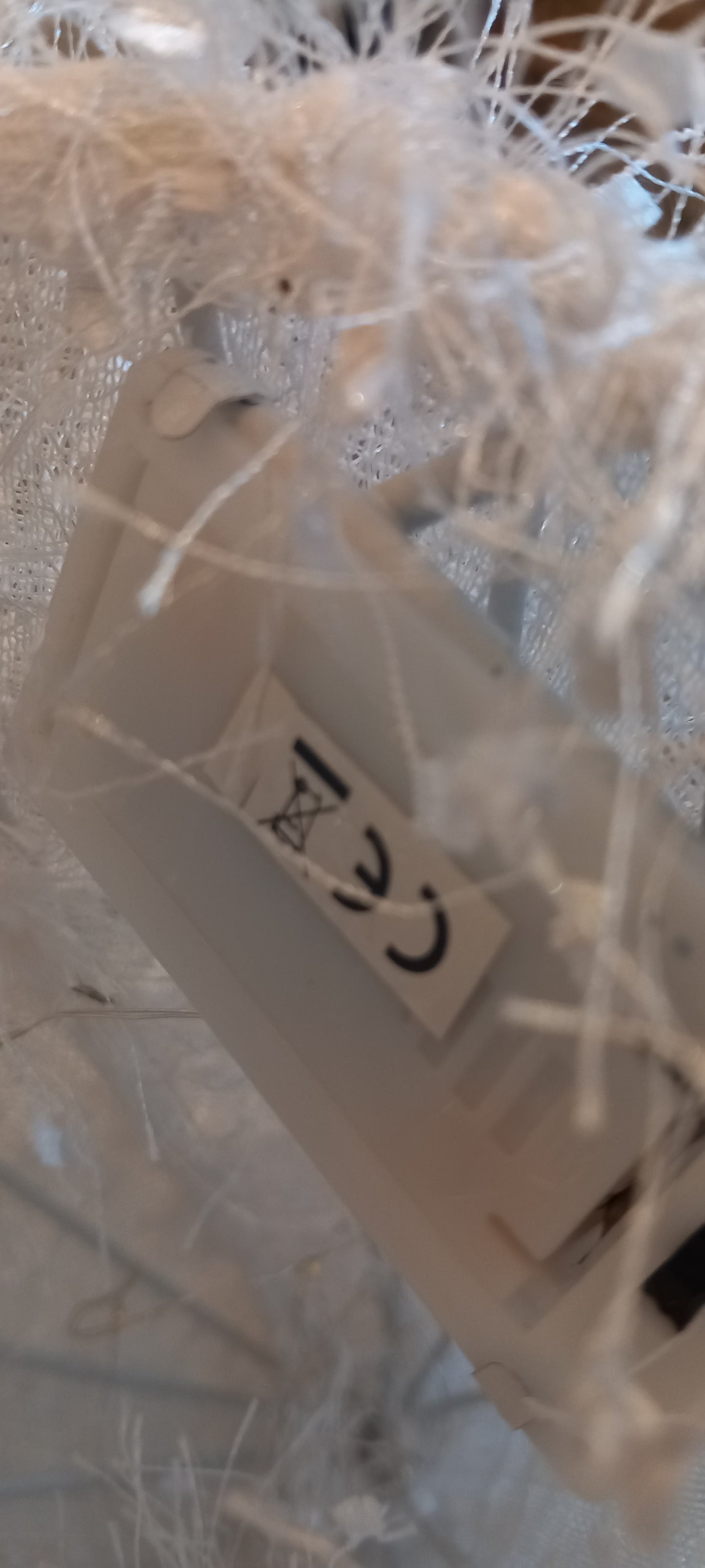 Juletræ, hvid, led lys, 40 cm