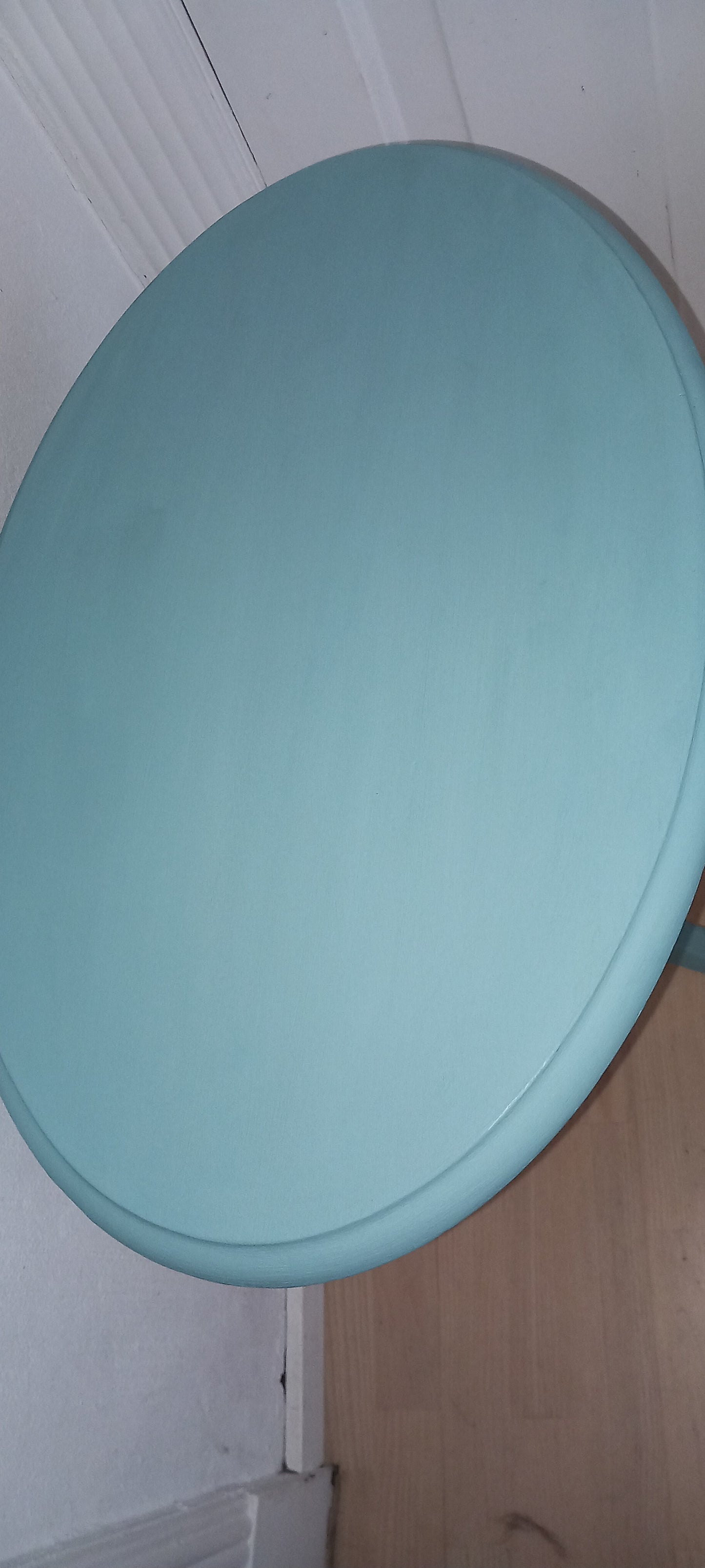 Sidebord, turkis, med skuffe