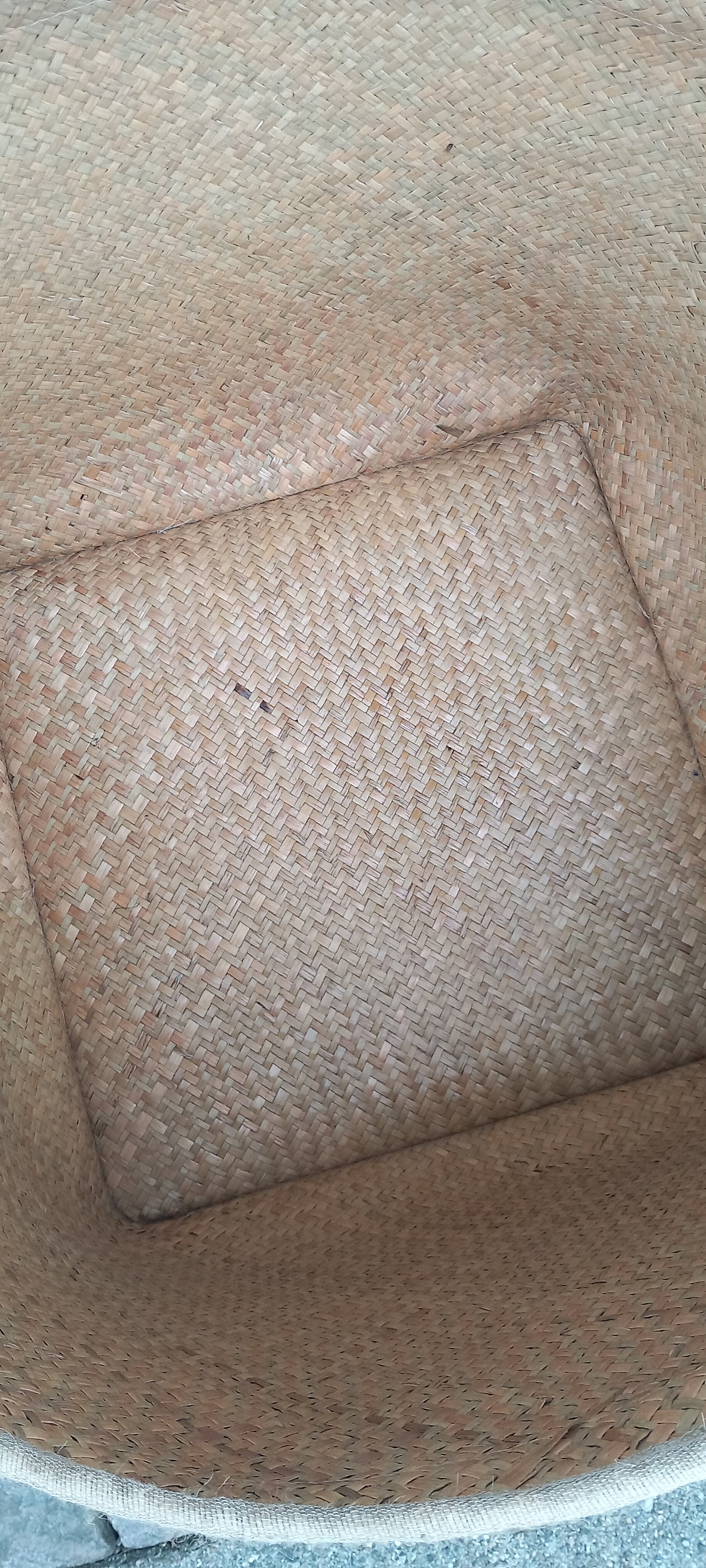 Kurv, stor, blå farver