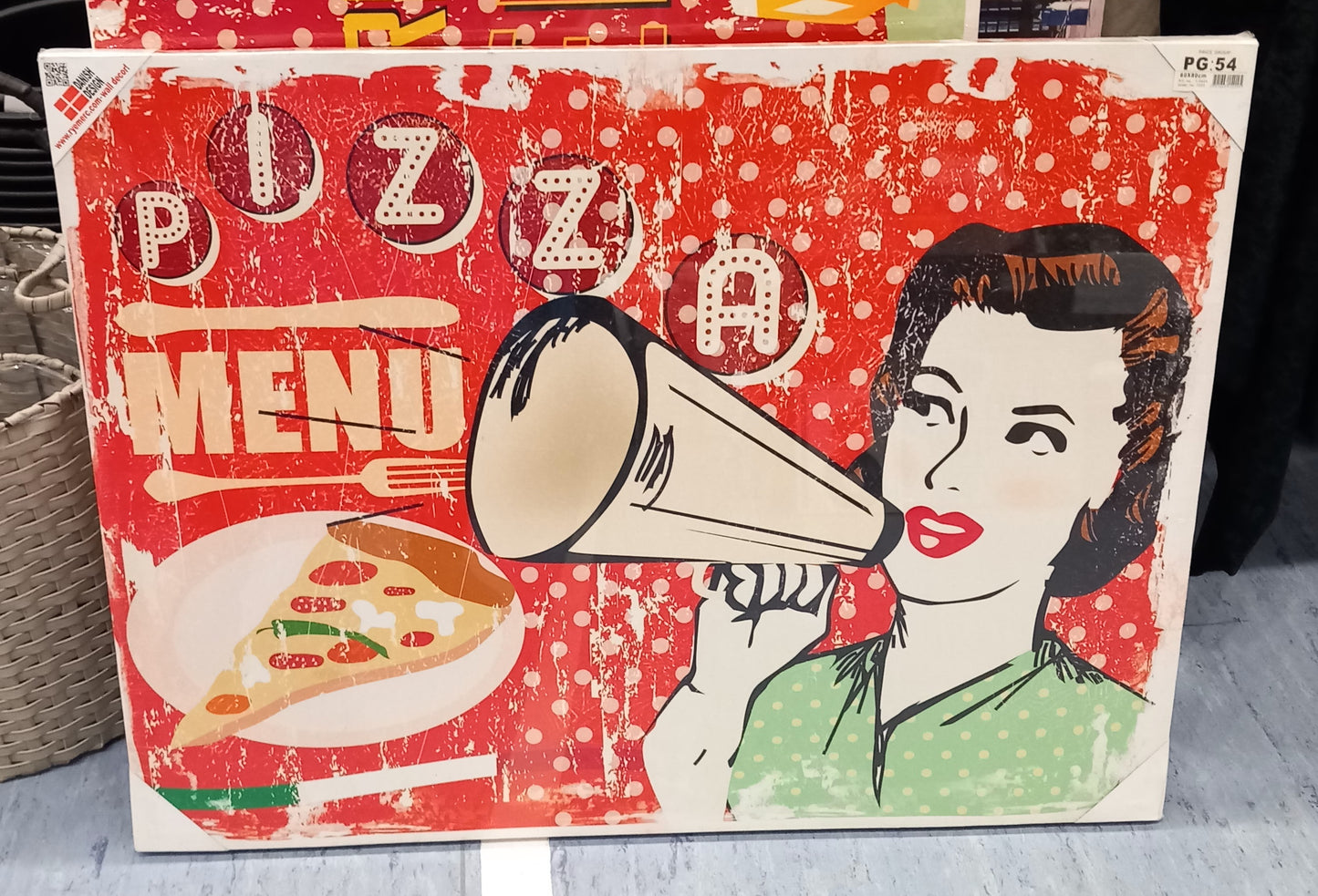 Billede: Pizza menu