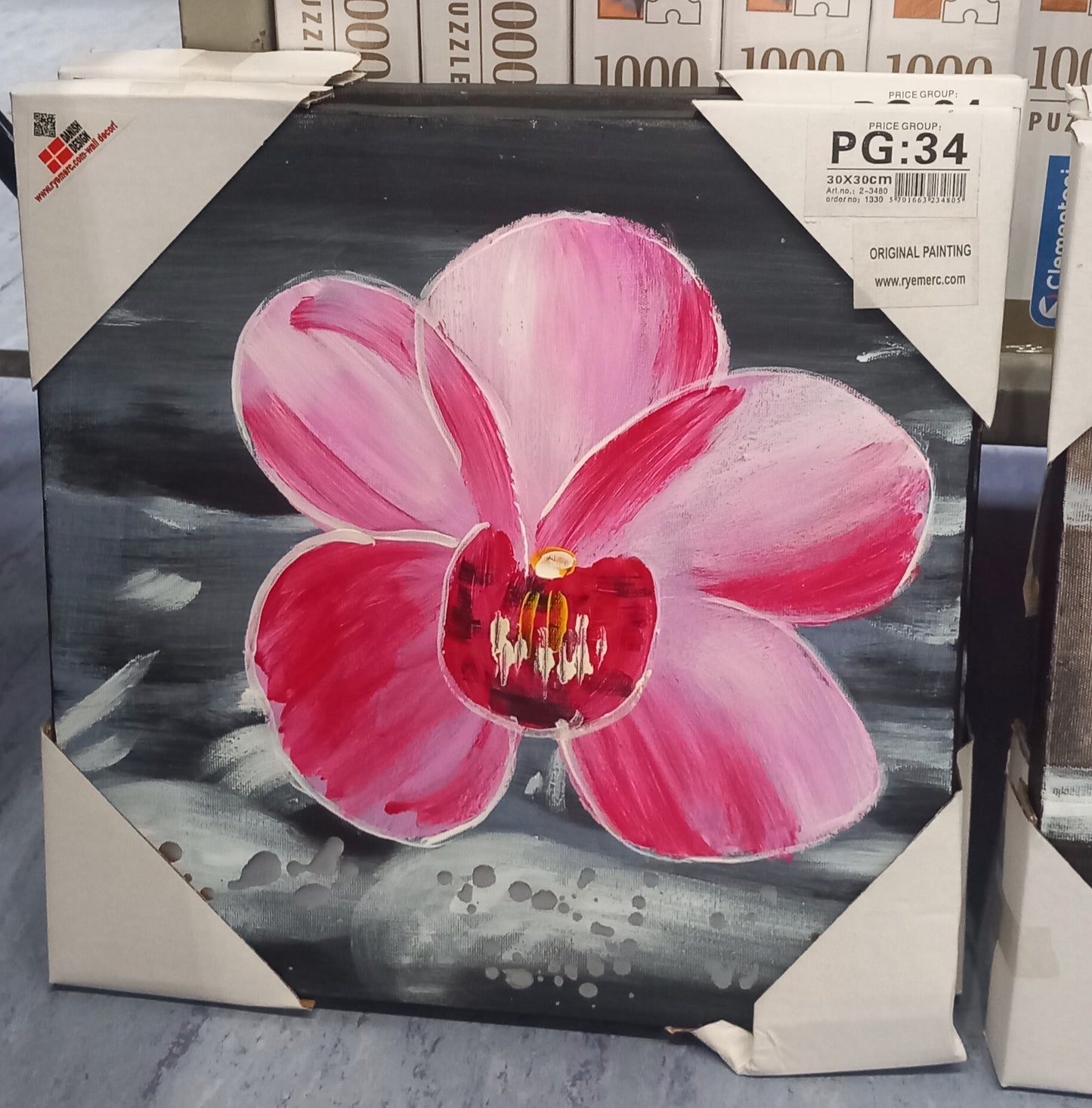 Maleri, blomst