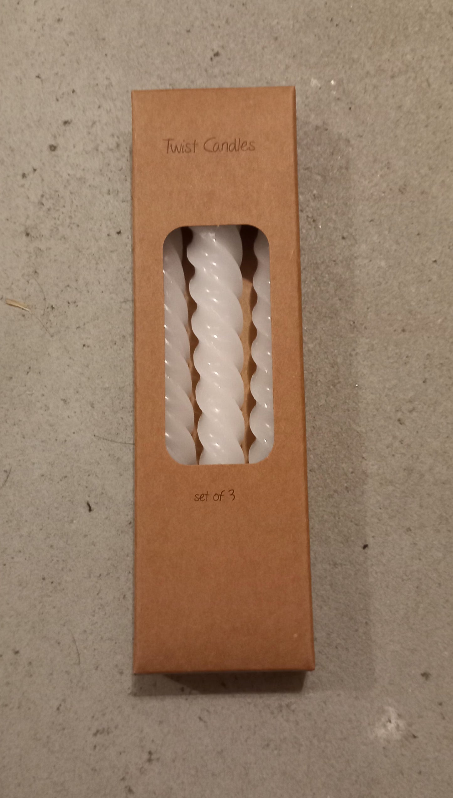 Pakke med snoede lys, hvid