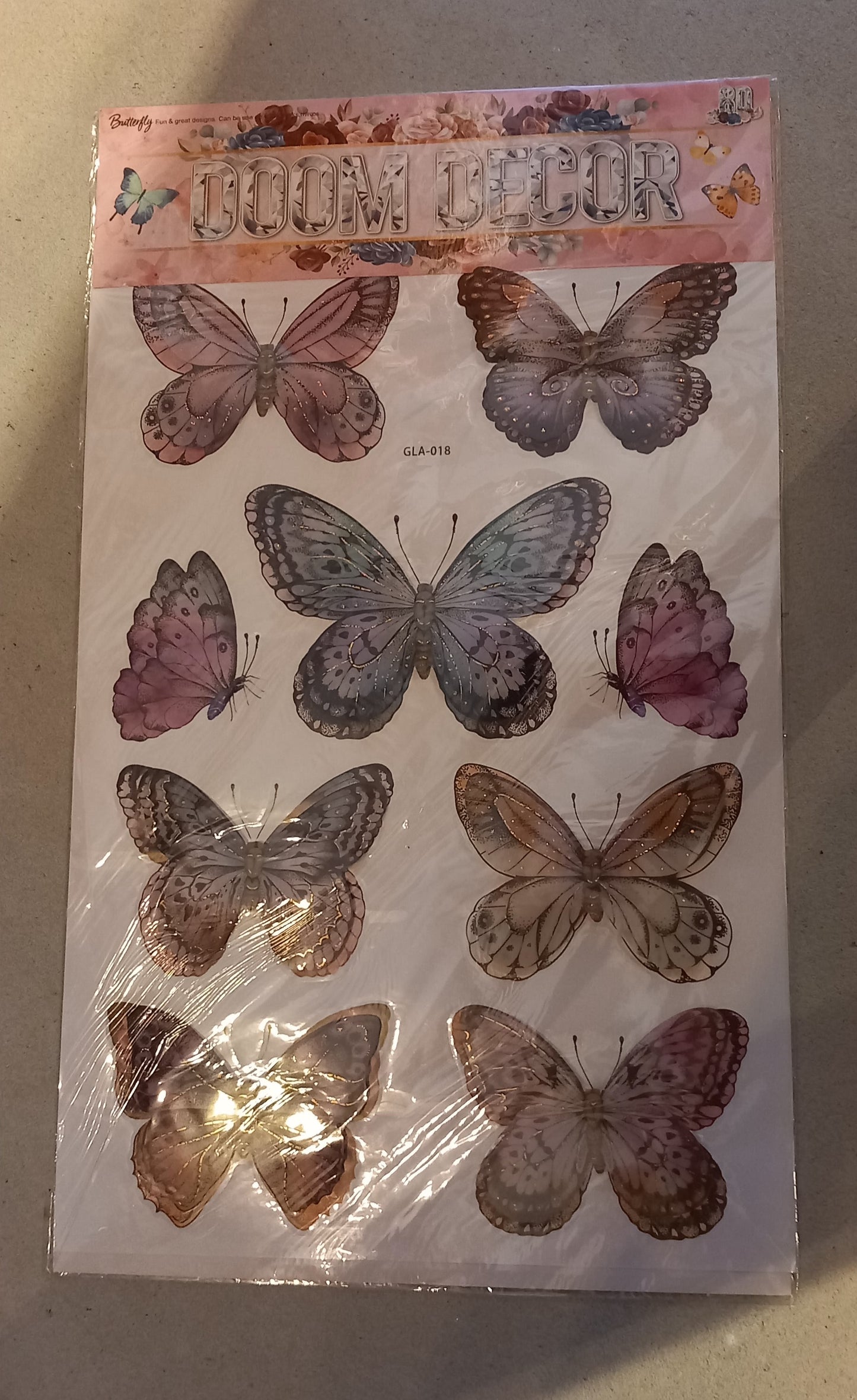 Room decor butterfly stickers-lilla