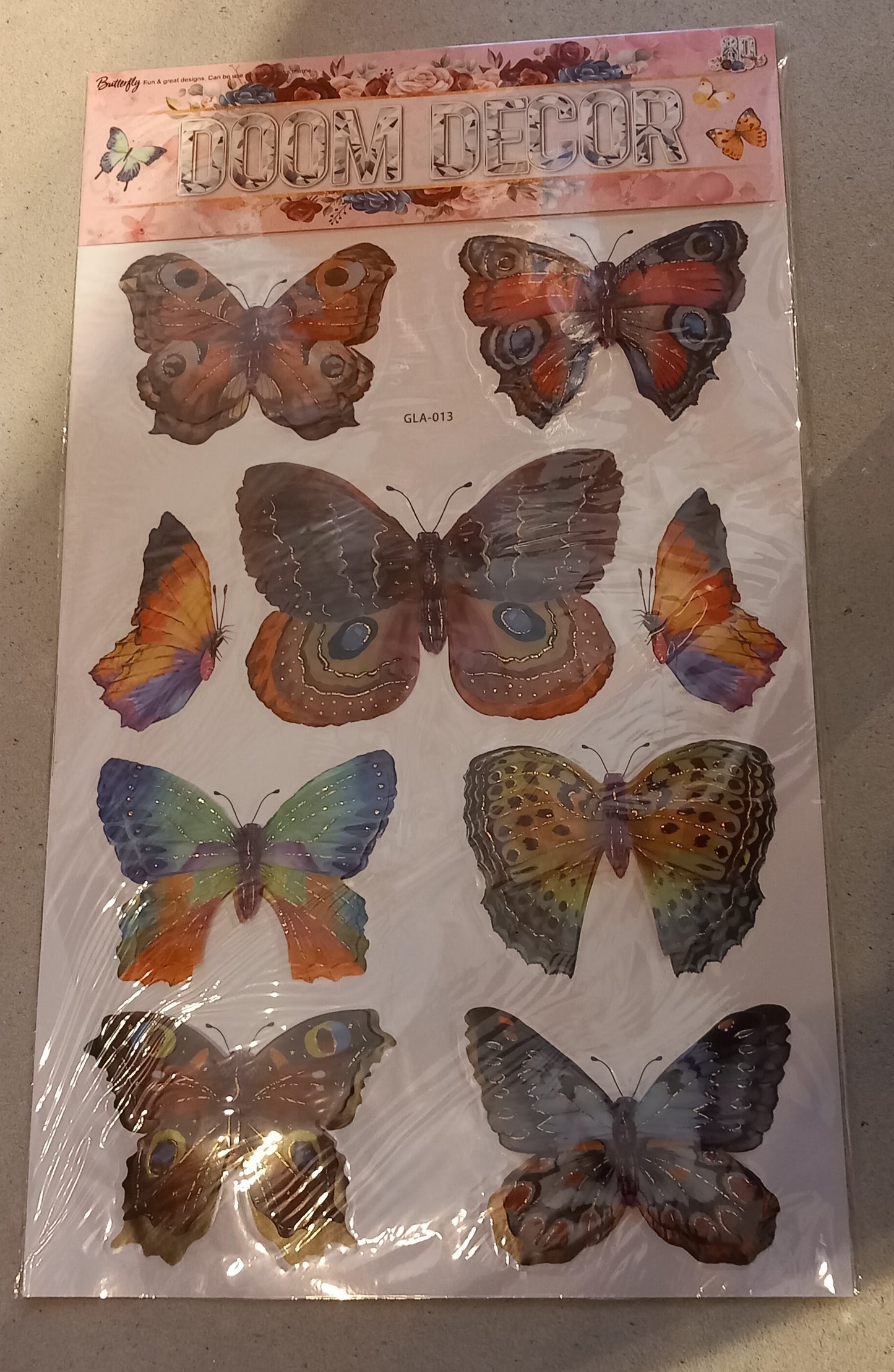 Room decor butterfly stickers-regnbue