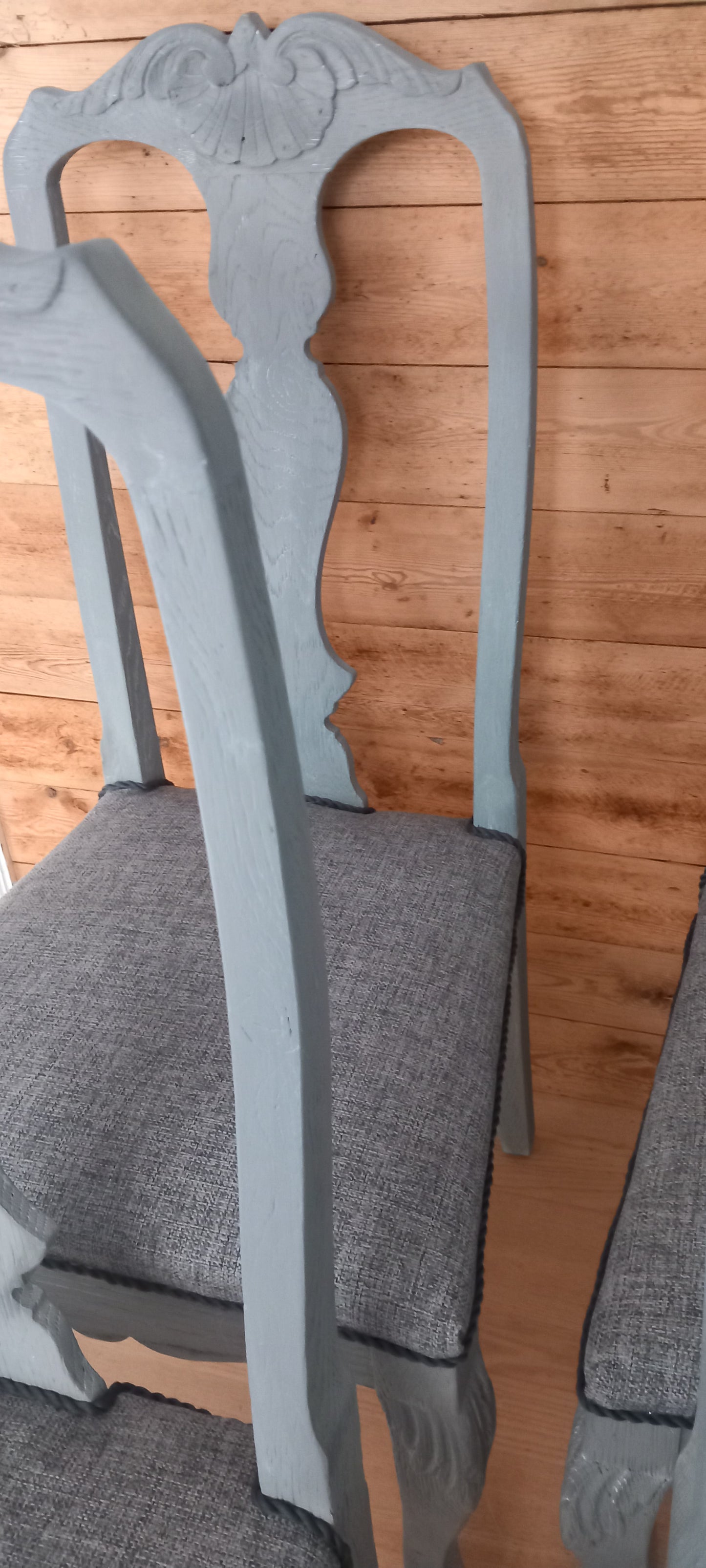 4 stk spisestuestole, grå