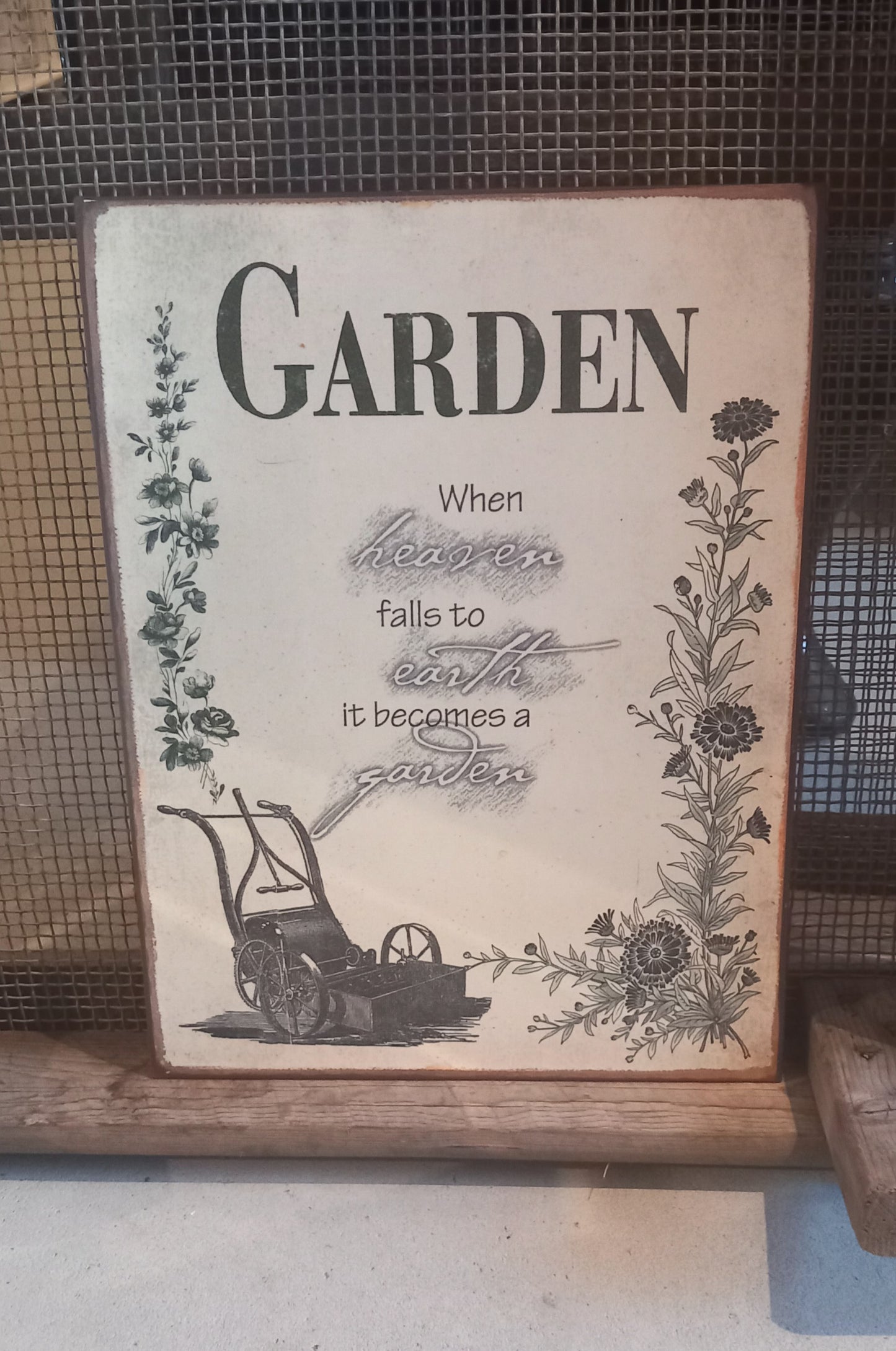 Skilt, metal, Garden.........