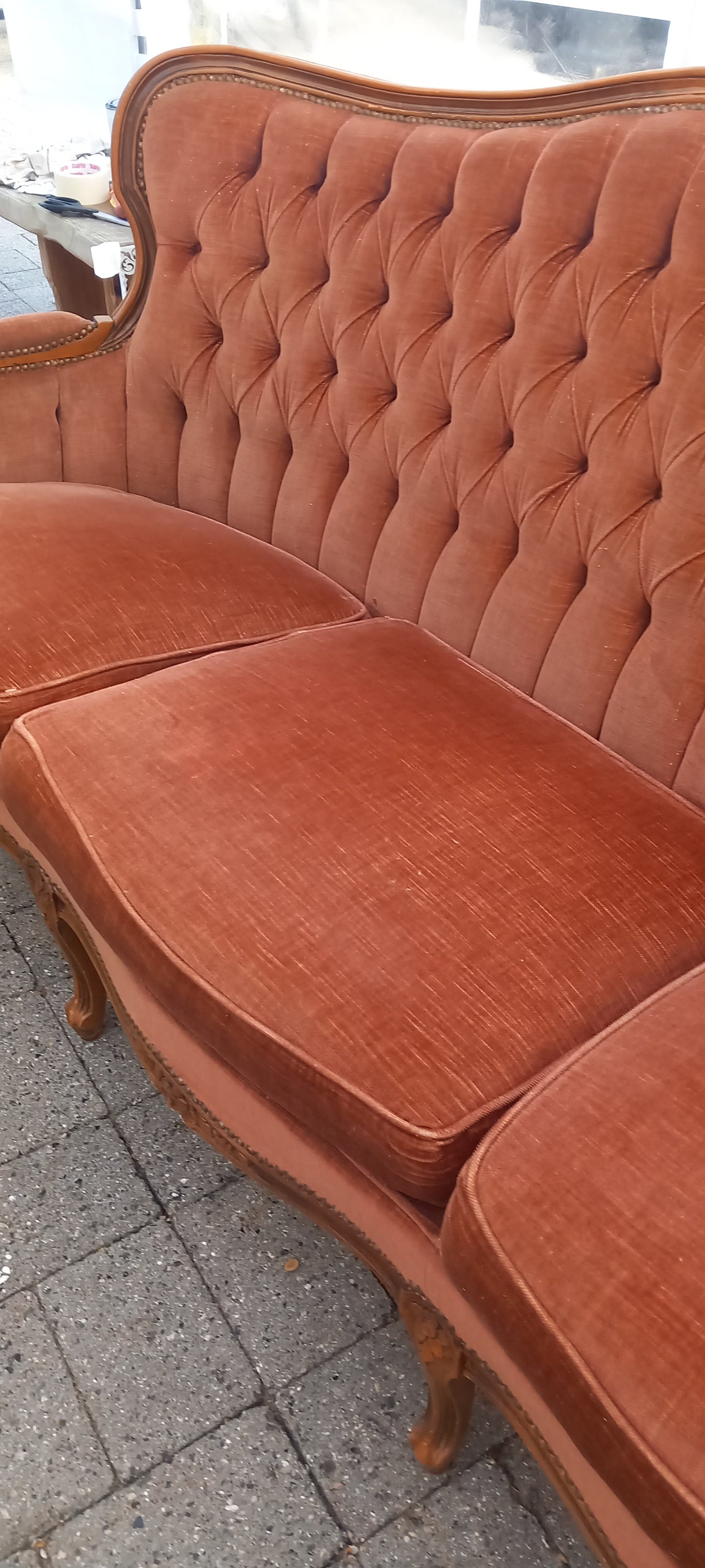 Rokokosofa, 3 personers