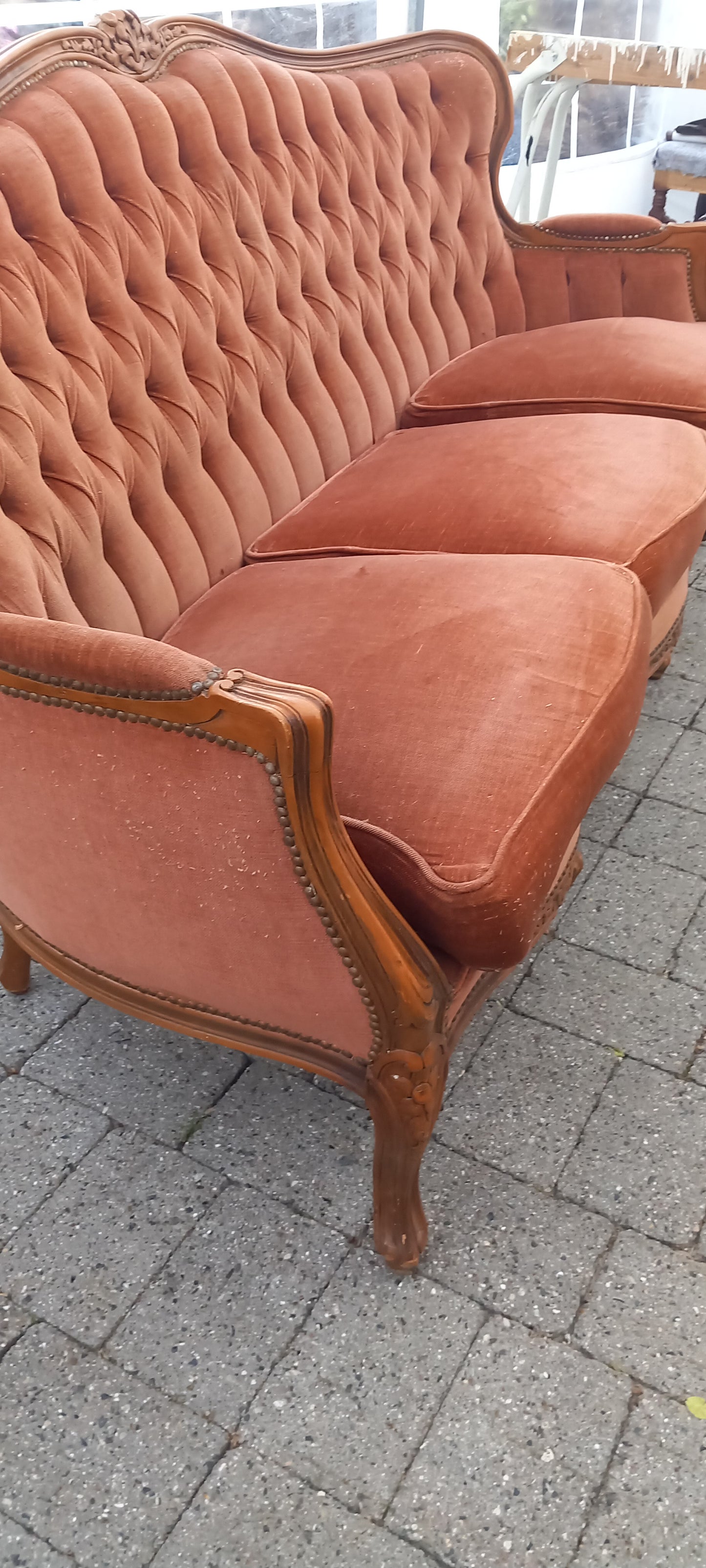 Rokokosofa, 3 personers