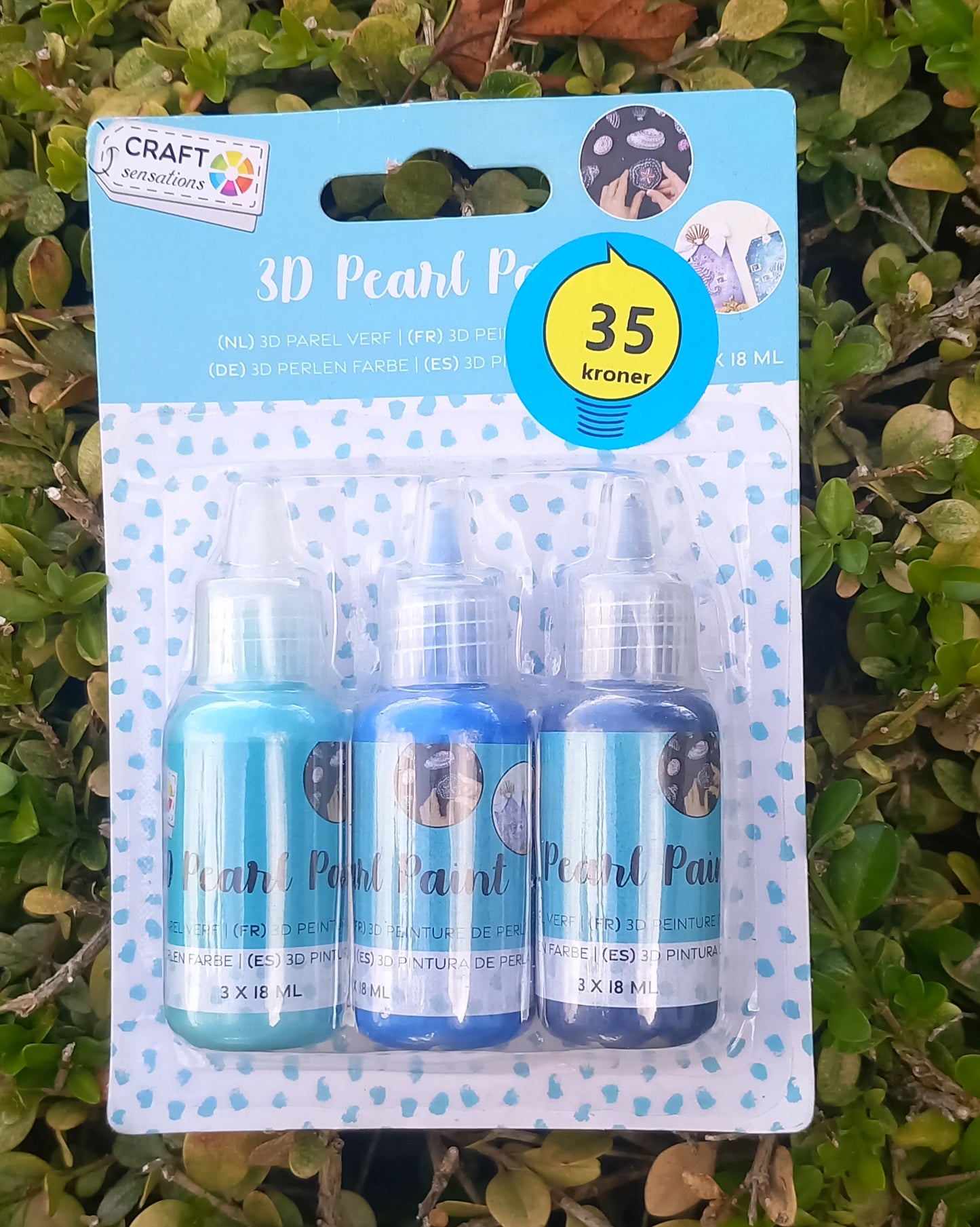 3D pearl paint, flere farver