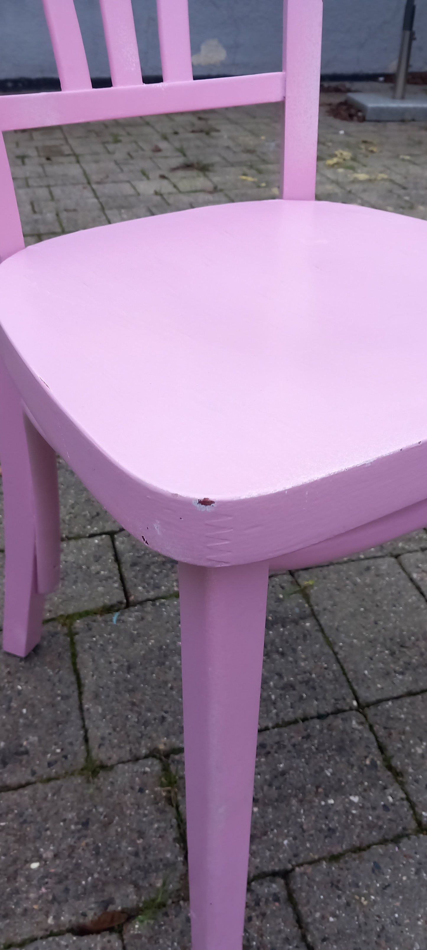 Café stol, lyserød