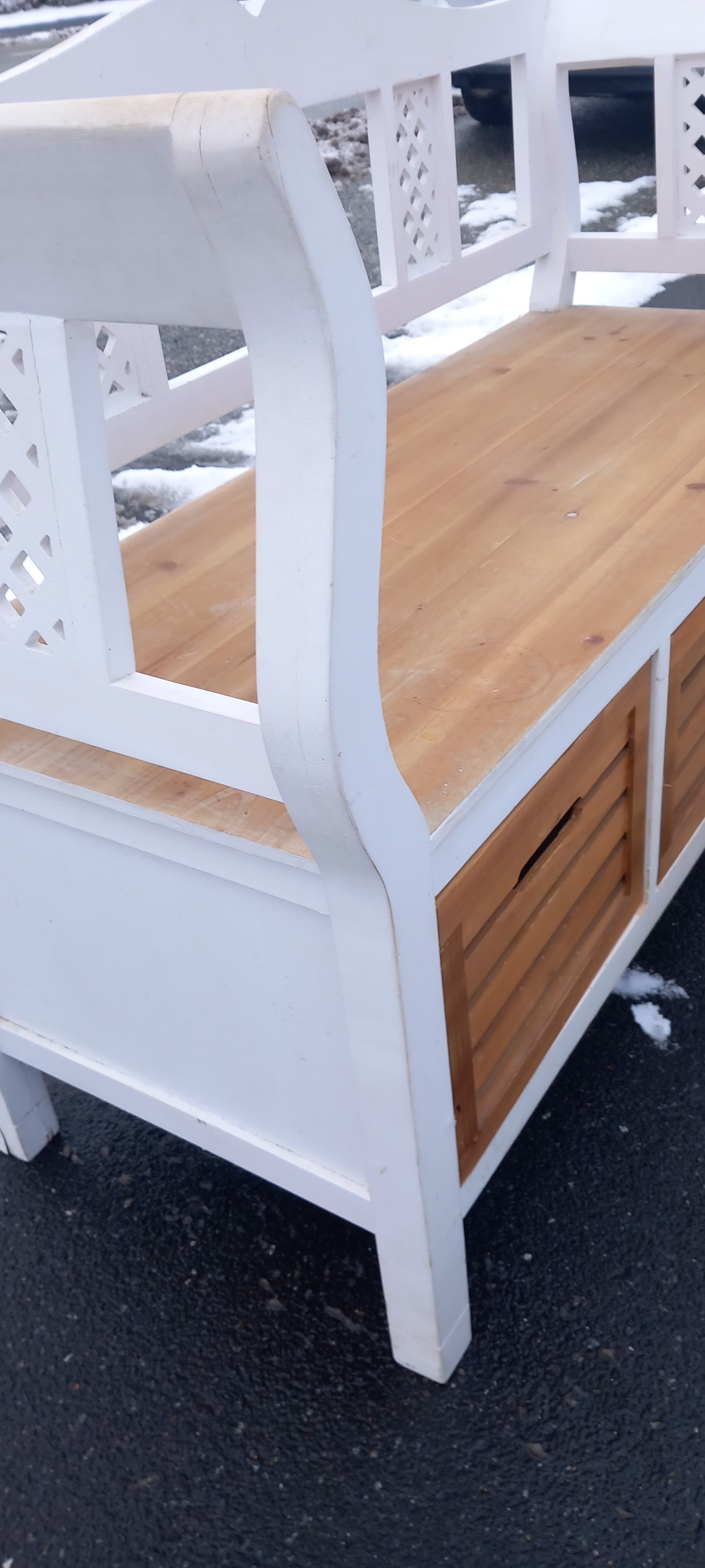 Slagbænk med opbevaring