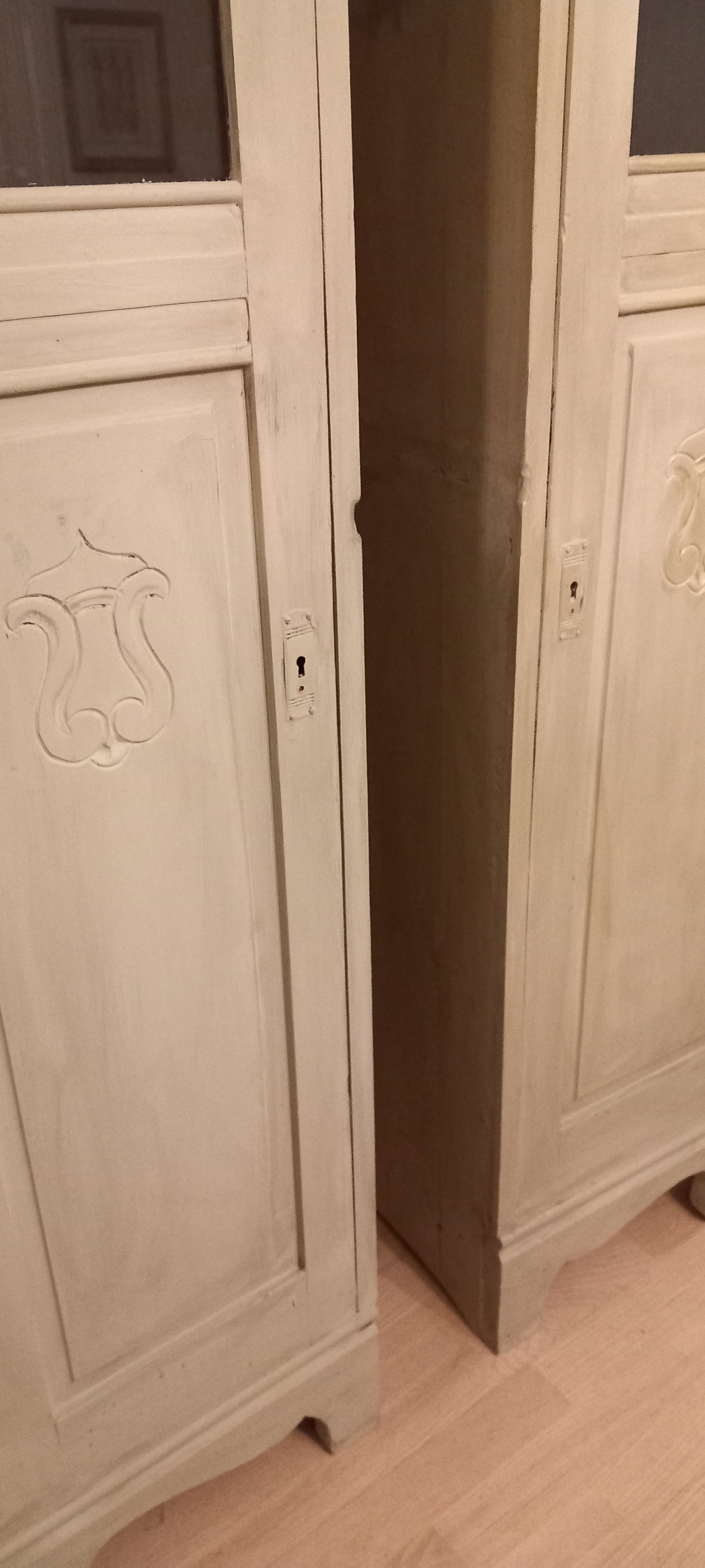 Højskab, højre eller venstre låget, antique green