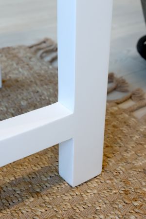 Marseille Anretterbord m. 2 skuffer, hvid