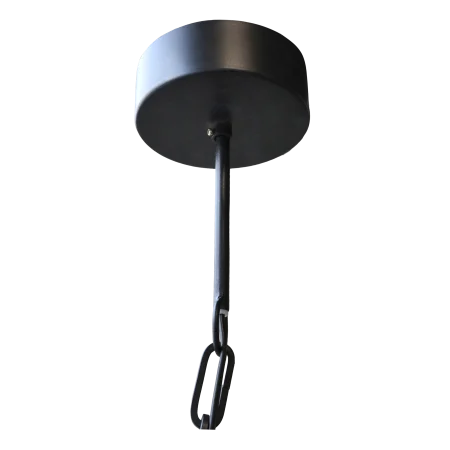 Lysekrone m. træperler, natur