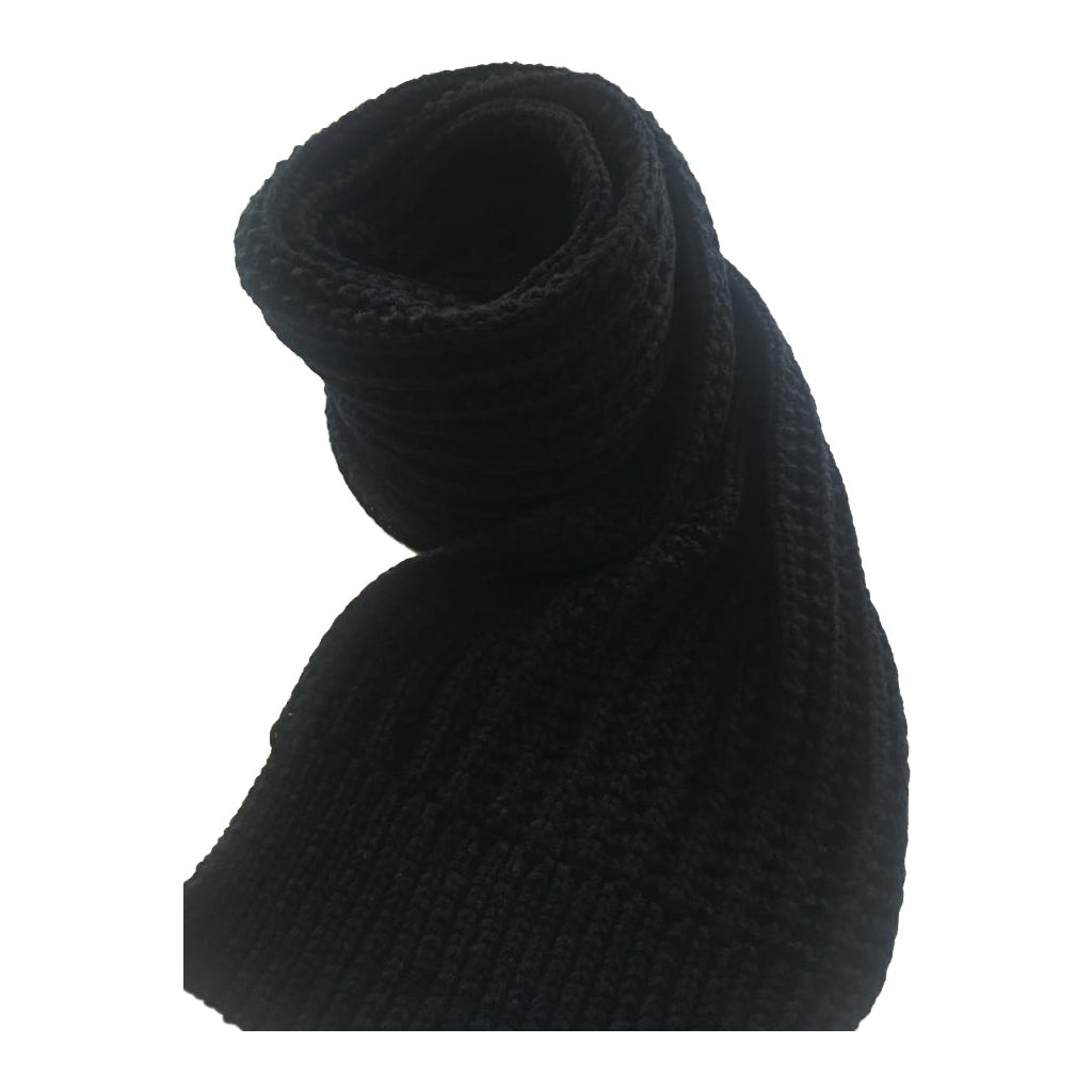 Halstørklæde, strikket med snoninger, flere farver