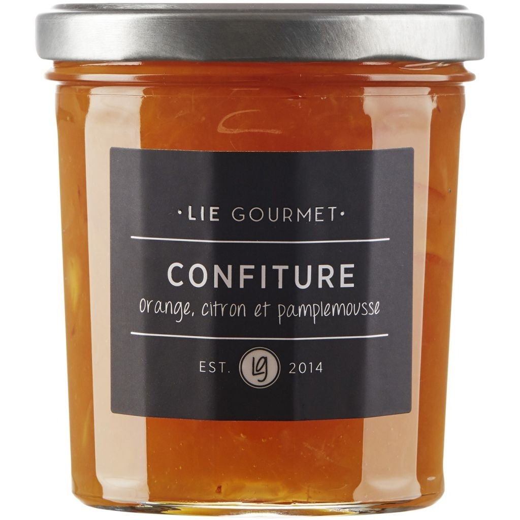 Marmelade med appelsin, citron og grape