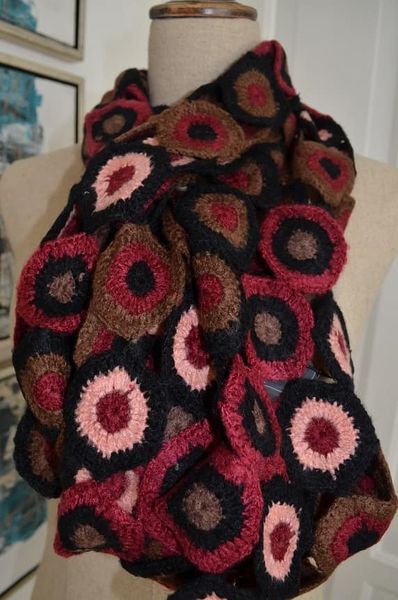 Tørklæde i firkanter