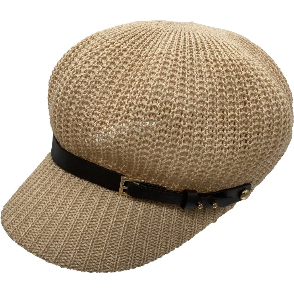 Kasket, sommer, beige