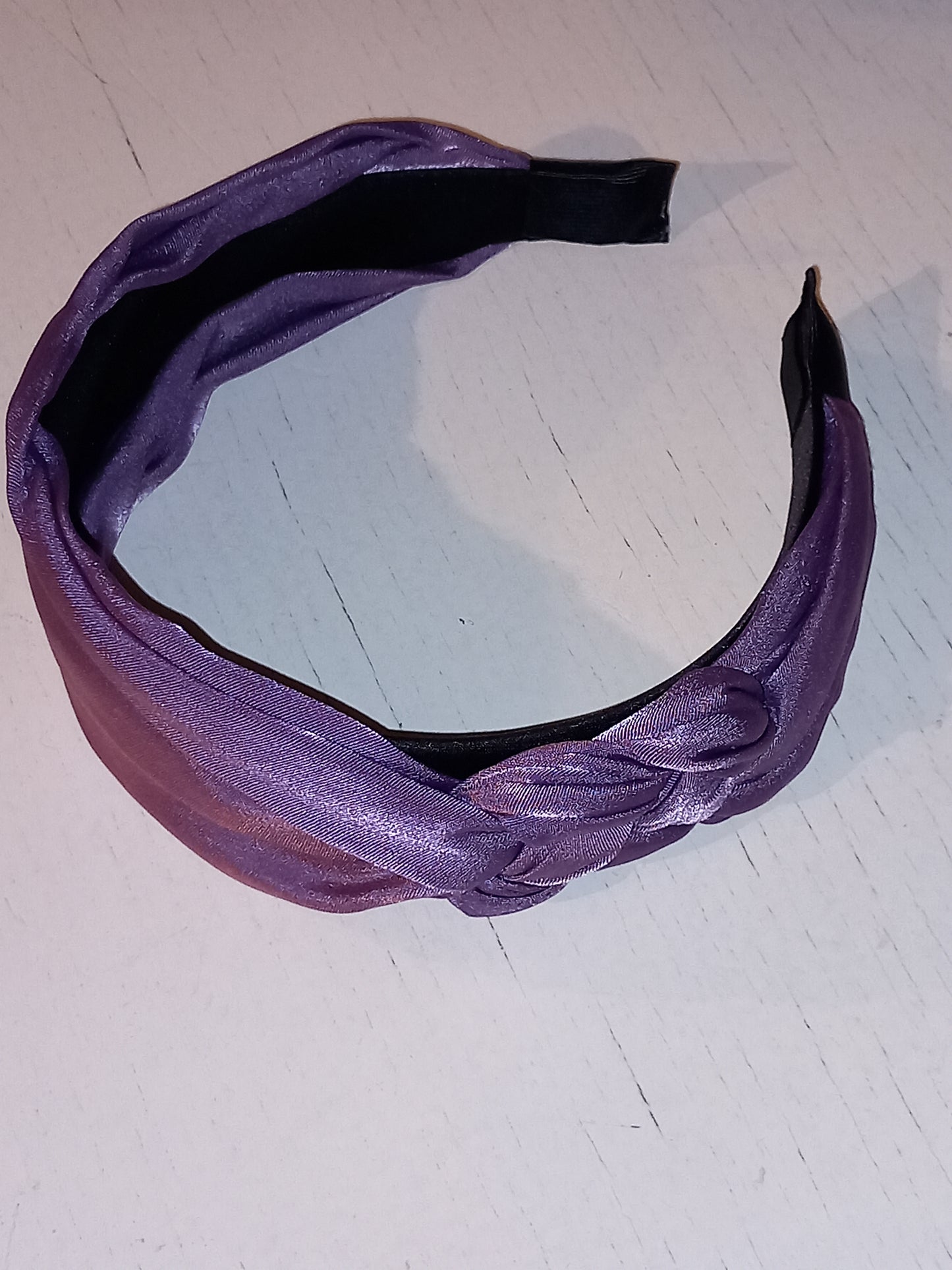 Hårbøjle med flet, lilla