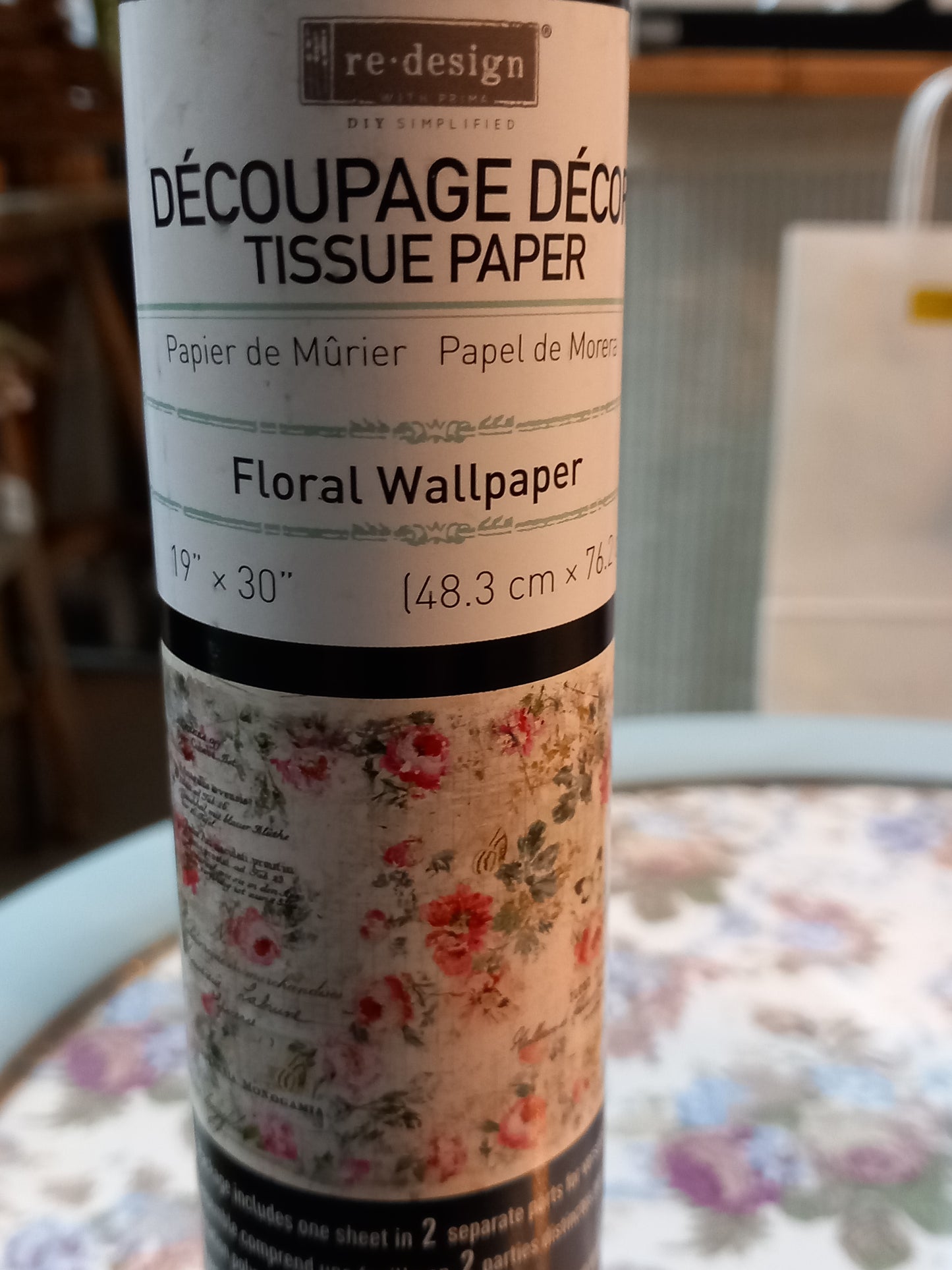 Redesign decoupage decor tissue paper