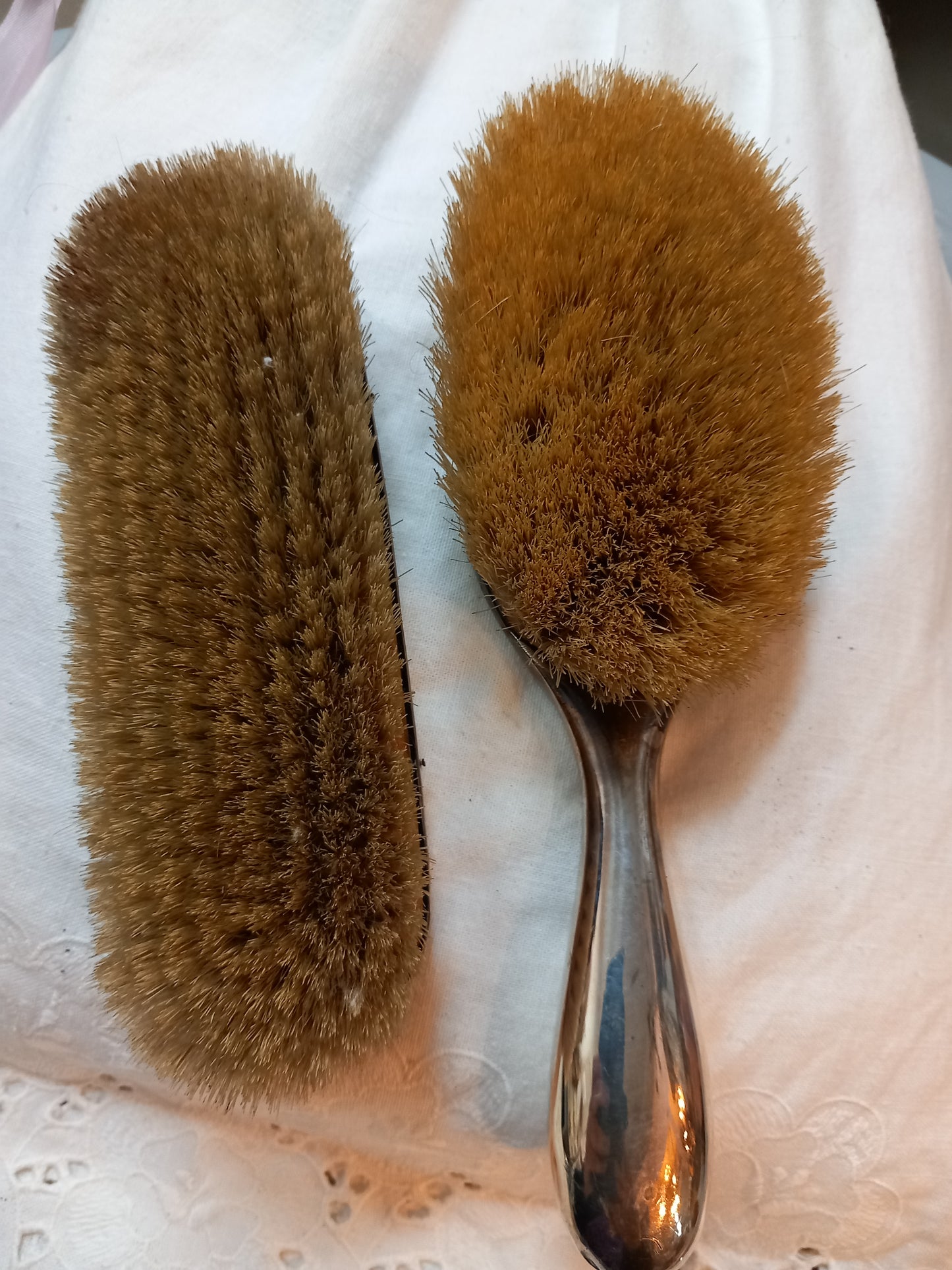 Klædebørste sæt, pletsølv