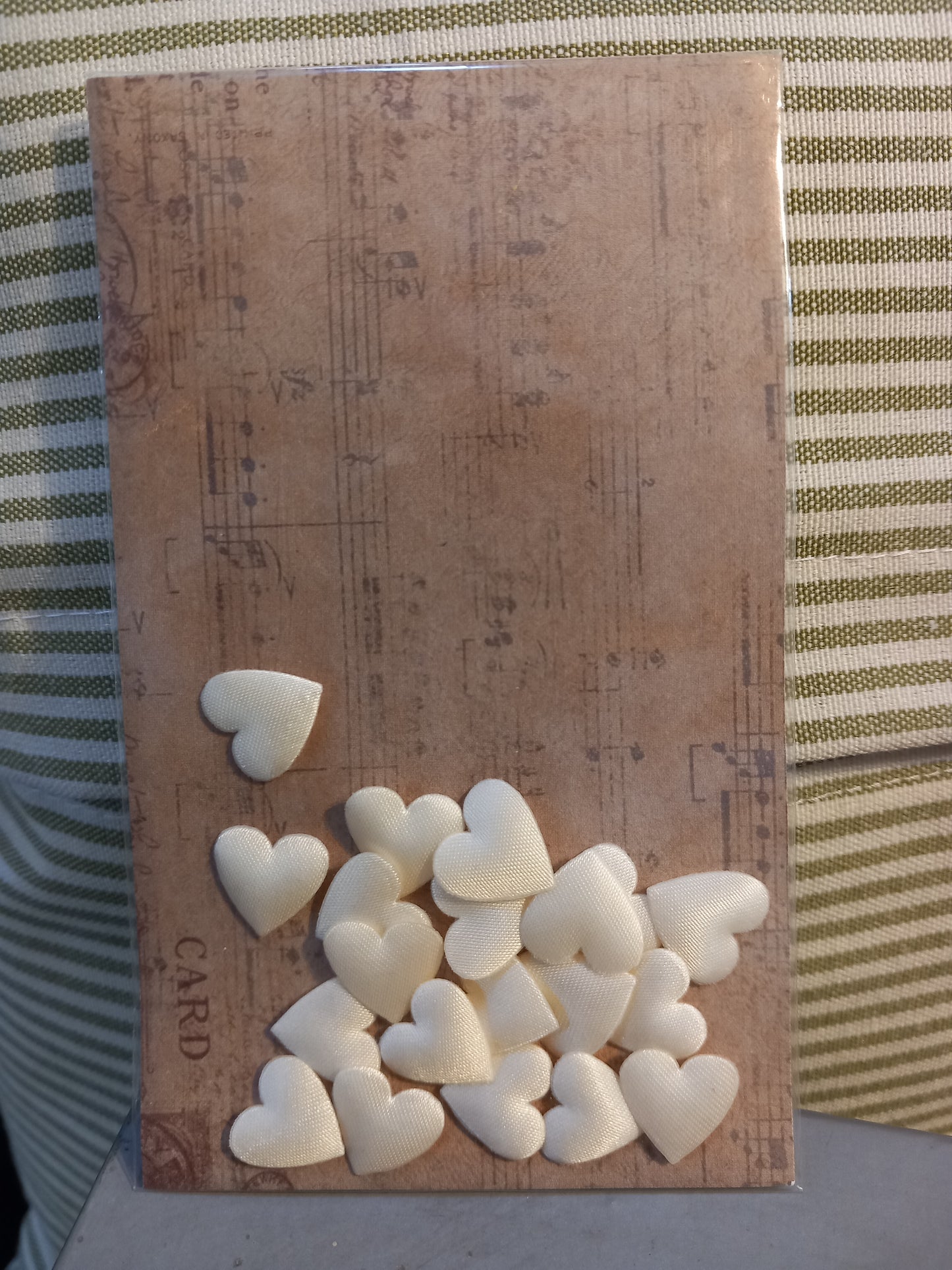 Satin stof hjerte puder, 20 stk