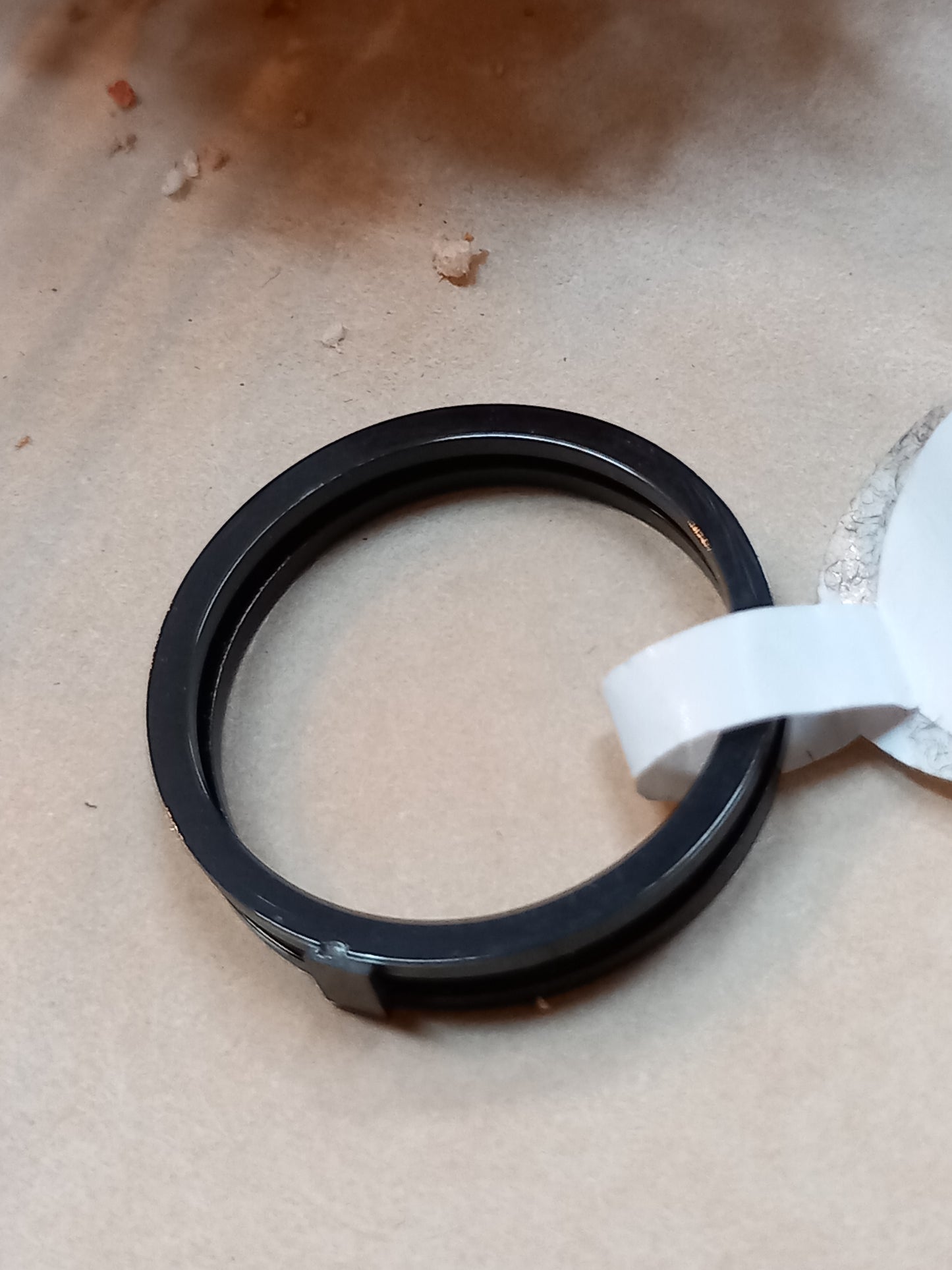 Ring, dobbelt sort, flere str