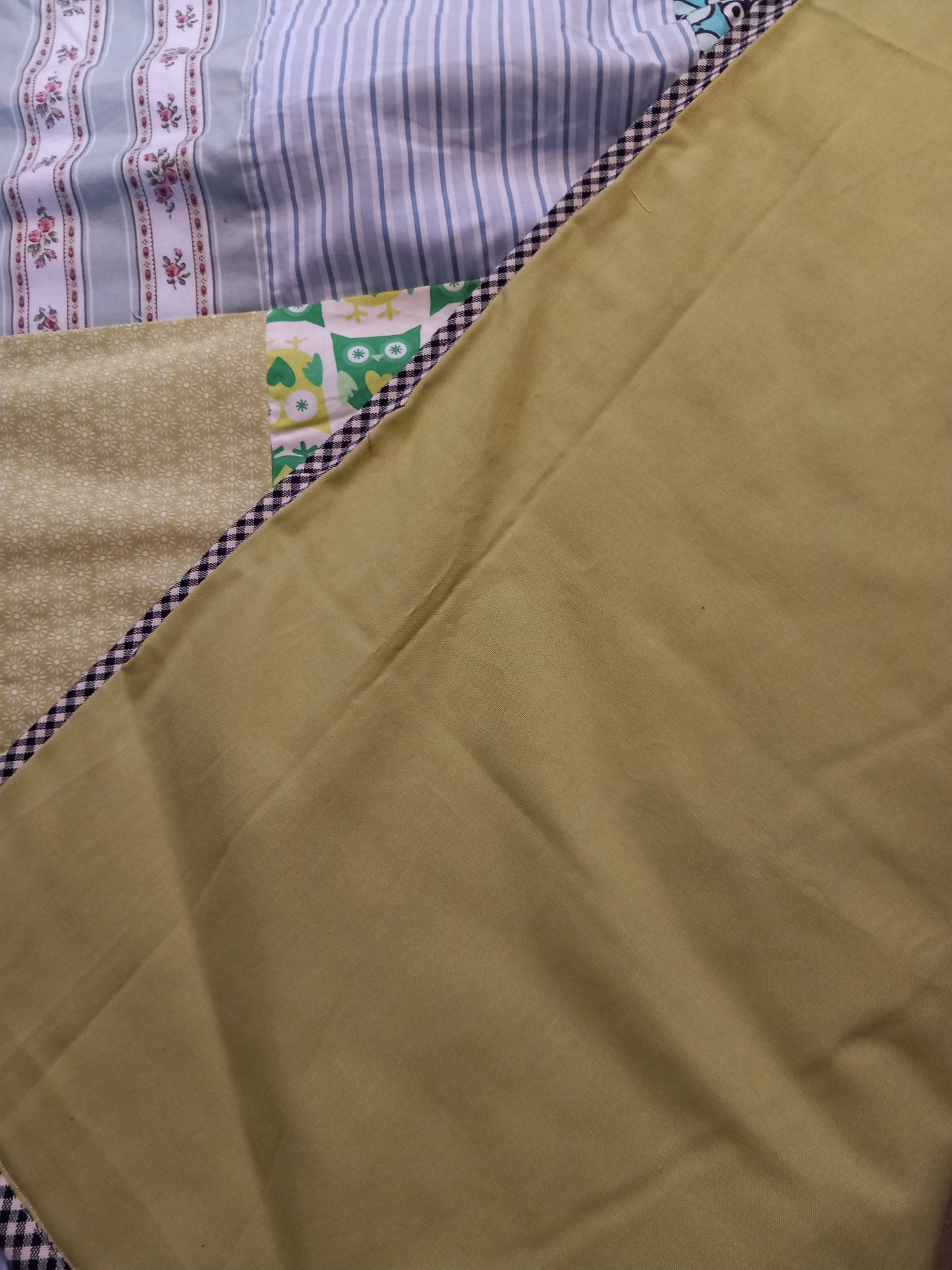 Legetæppe/sengetæppe, grøn