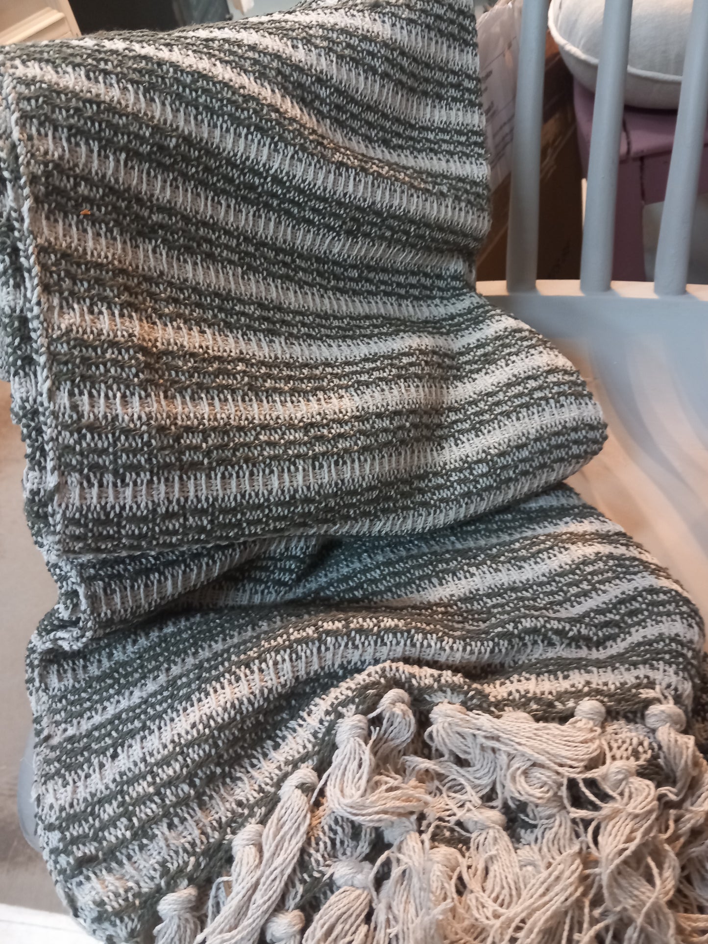 Plaid, creme/olive