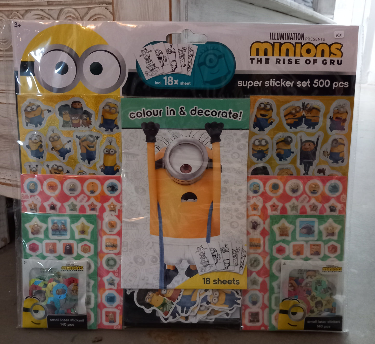 Minions super stickers sæt 500 dele