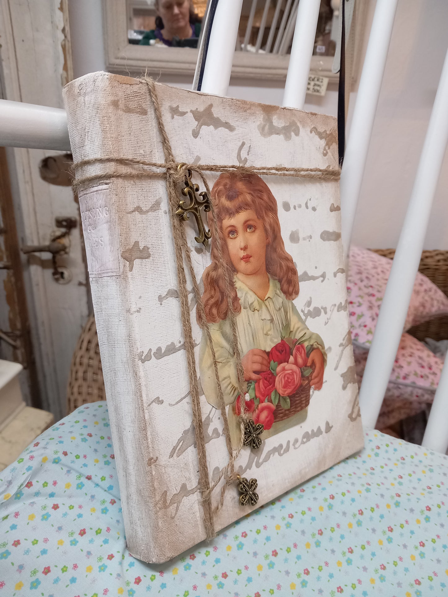 Dekobog, pige med blomster