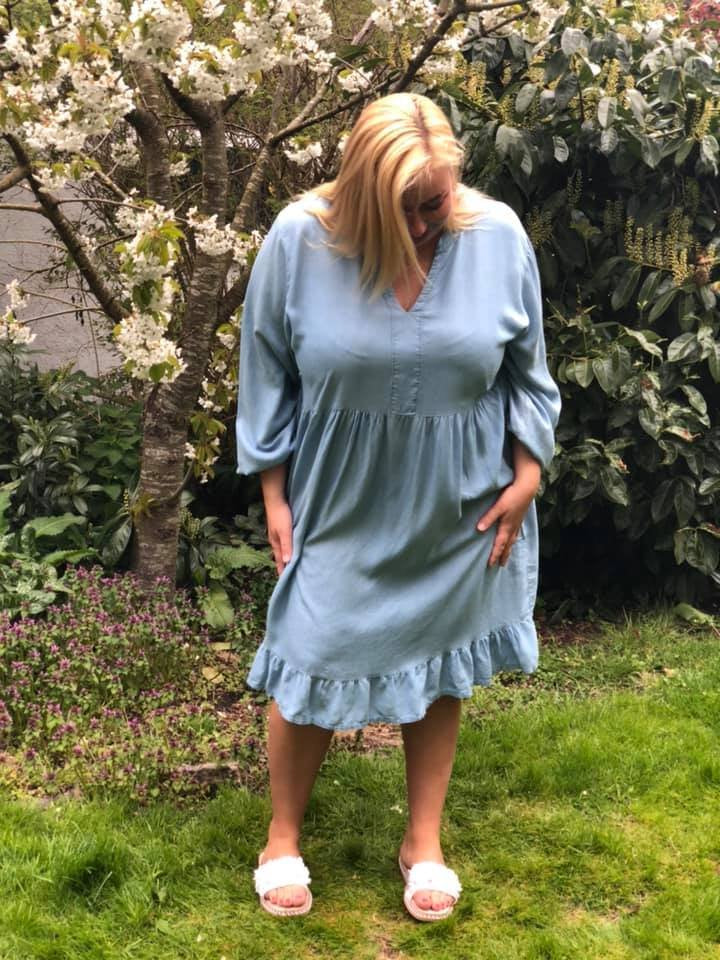 Tunika med stolpelukning