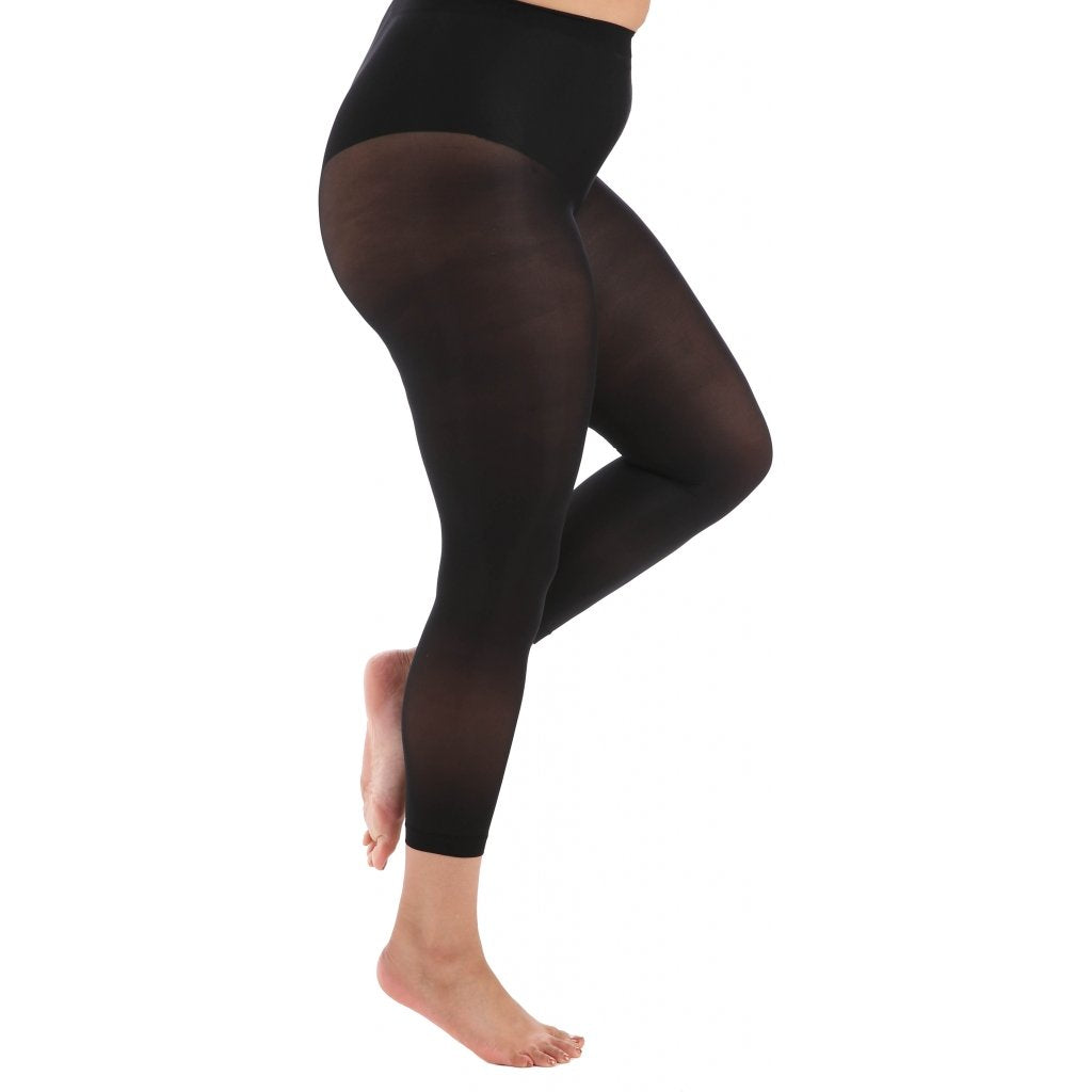 Strømpebukser, fodløs, sort