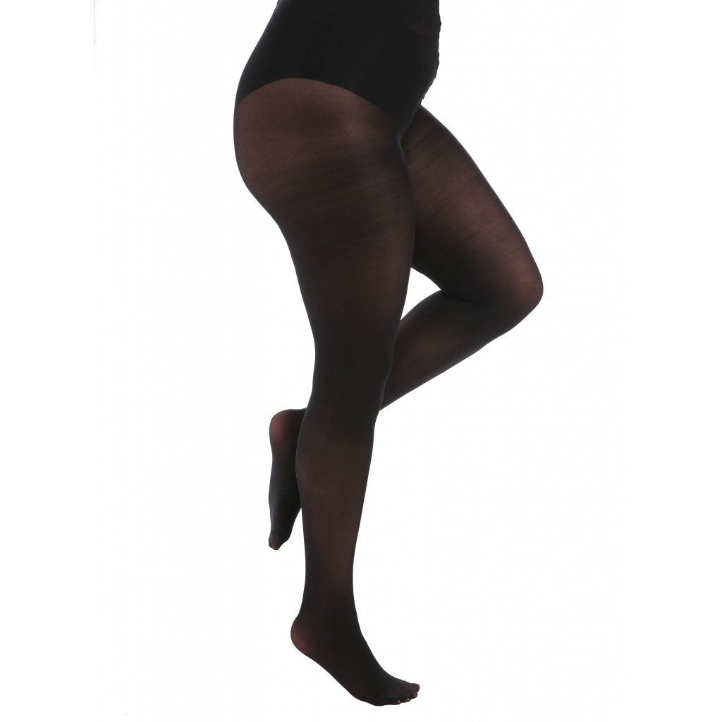 Curvy tights, sort, 50 denier